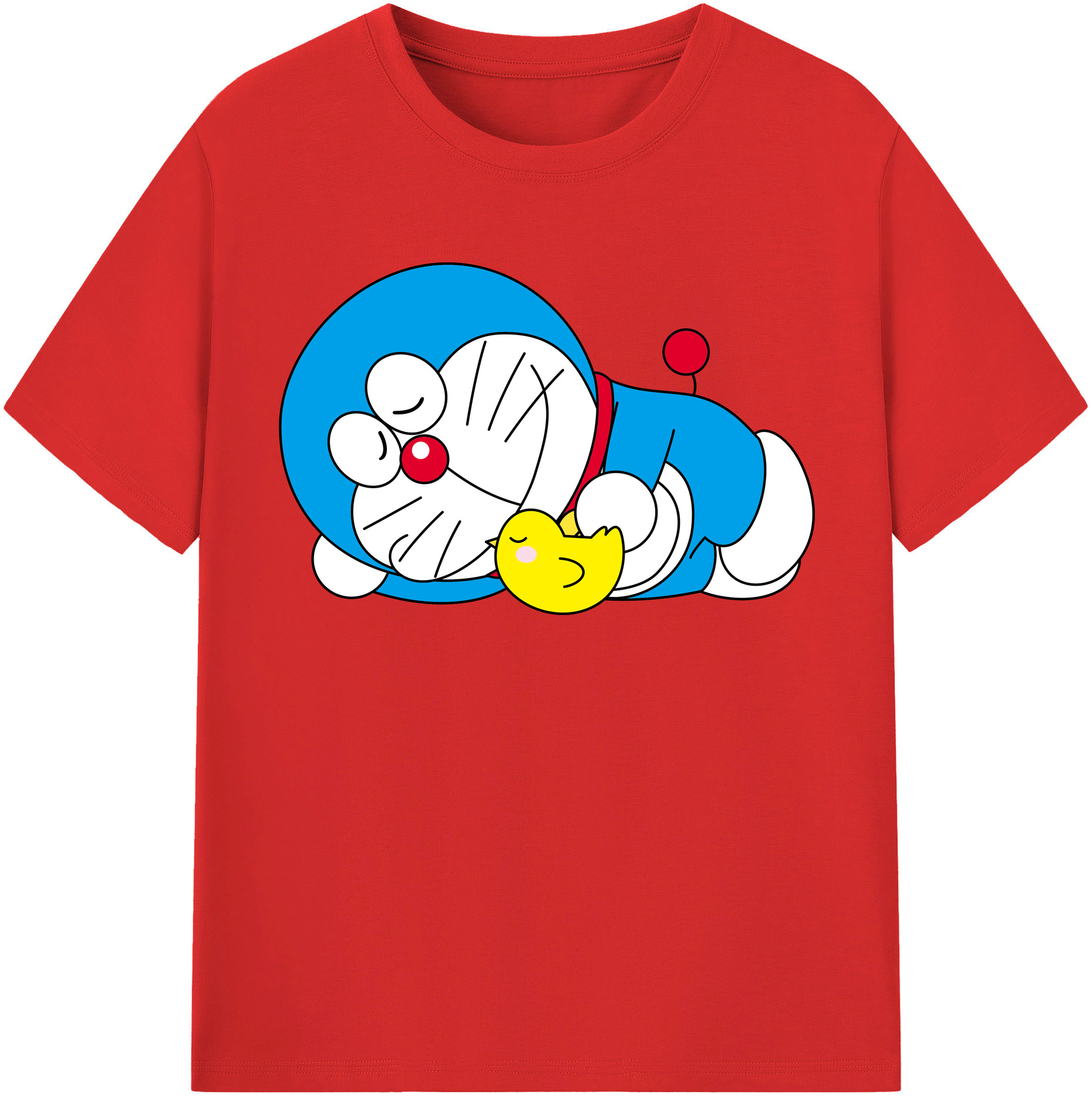 （画像用） ドラえもん Doraemon レディースカジュアルプリントTシャツ（綿100％）