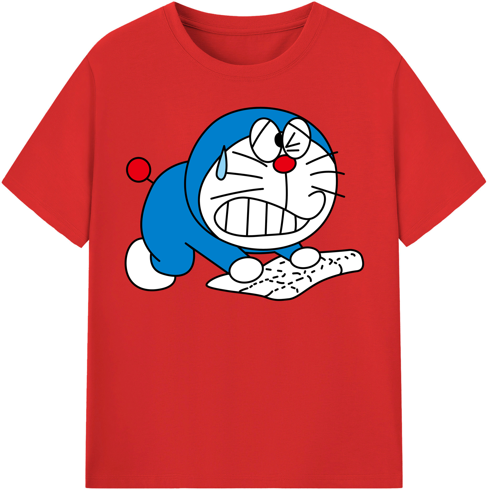 （画像用） ドラえもん Doraemon レディースカジュアルプリントTシャツ（綿100％）