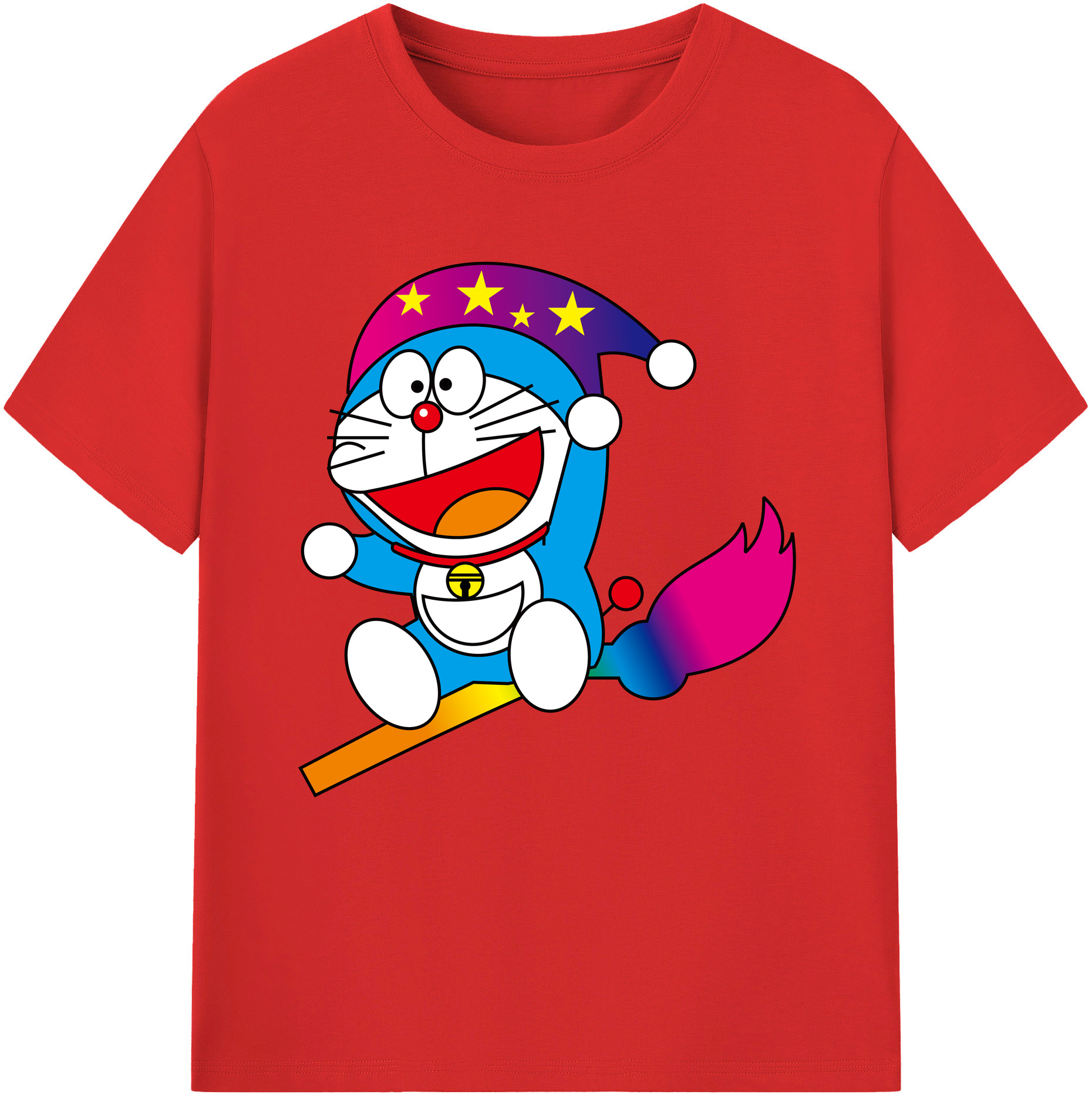 （画像用） ドラえもん Doraemon レディースカジュアルプリントTシャツ（綿100％）