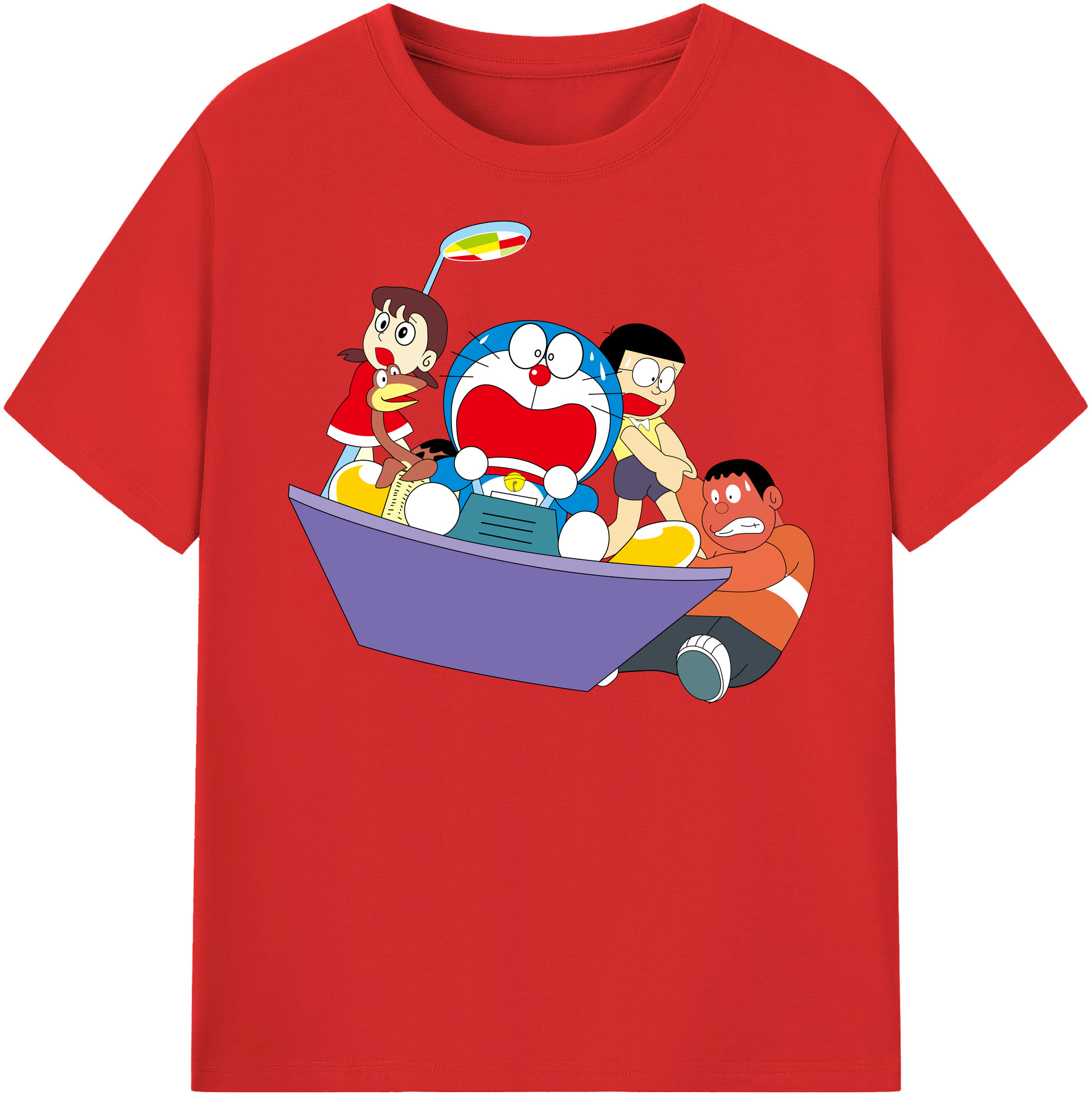 （画像用） ドラえもん Doraemon レディースカジュアルプリントTシャツ（綿100％）