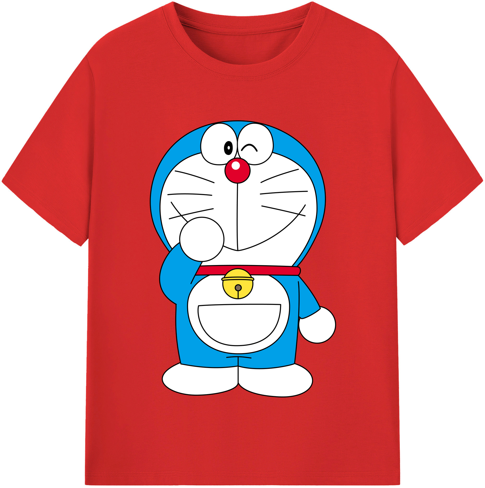 （画像用） ドラえもん Doraemon レディースカジュアルプリントTシャツ（綿100％）