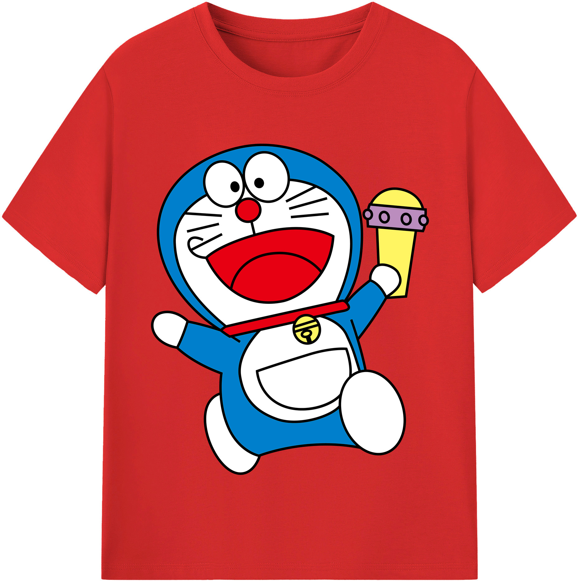 （画像用） ドラえもん Doraemon レディースカジュアルプリントTシャツ（綿100％）