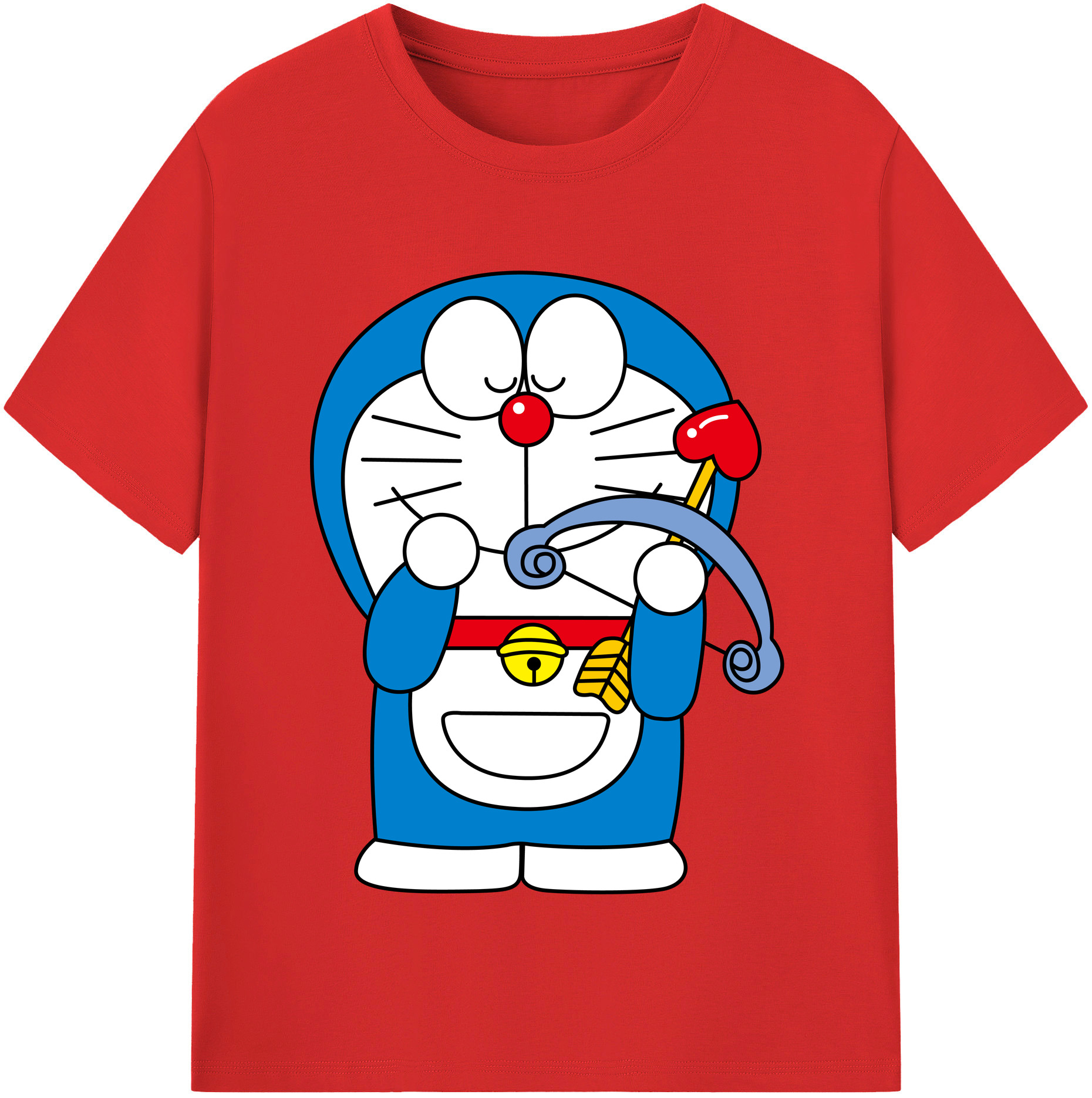 （画像用） ドラえもん Doraemon レディースカジュアルプリントTシャツ（綿100％）
