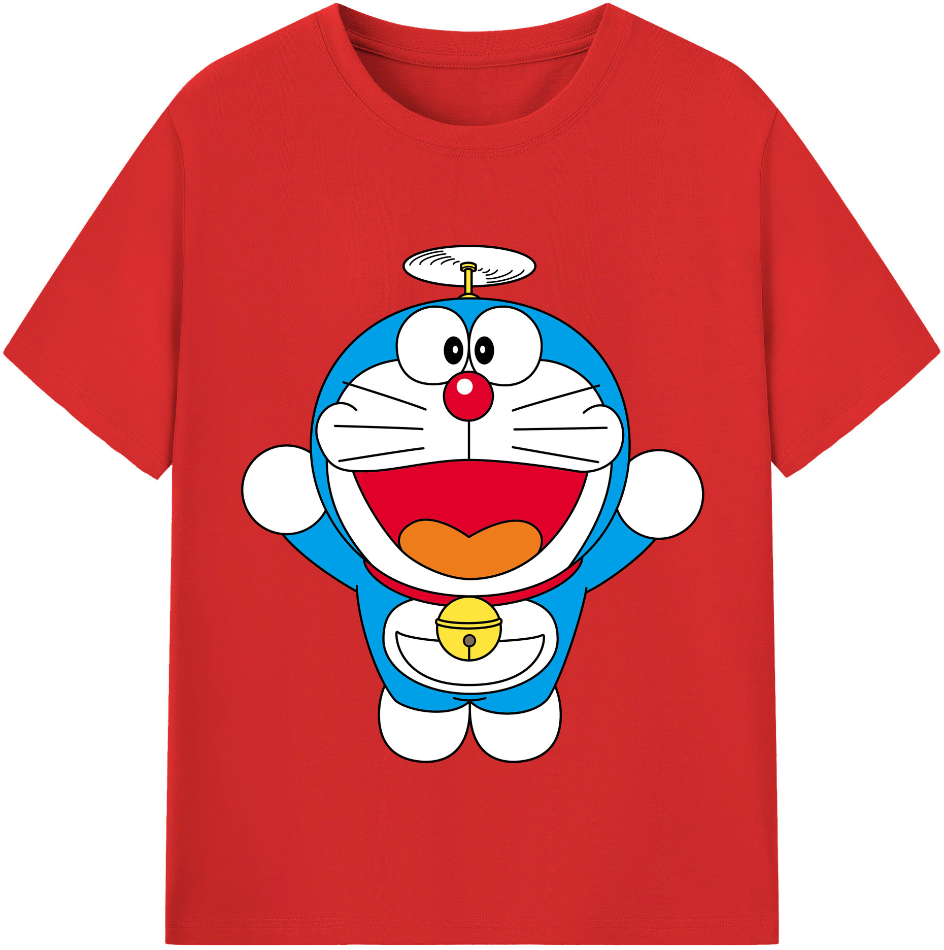 （画像用） ドラえもん Doraemon レディースカジュアルプリントTシャツ（綿100％）