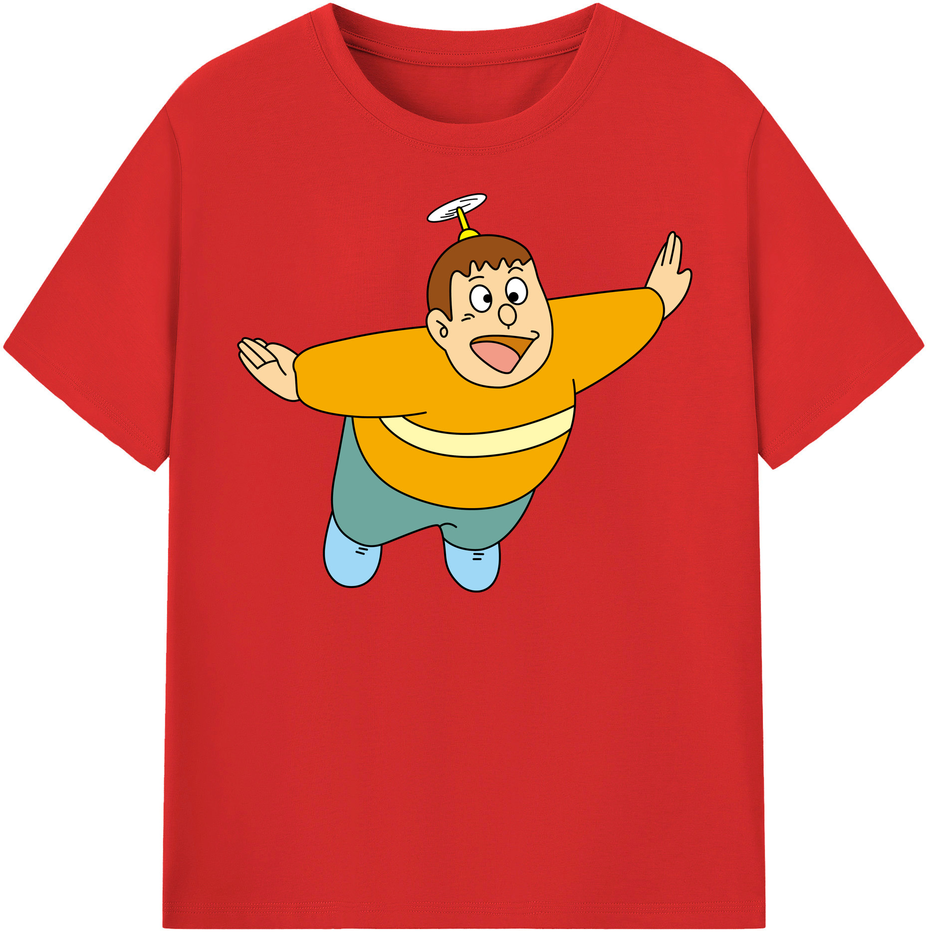 （画像用） ドラえもん 剛田武 Doraemon Gouta Takeshi レディースカジュアルプリントTシャツ（綿100％）