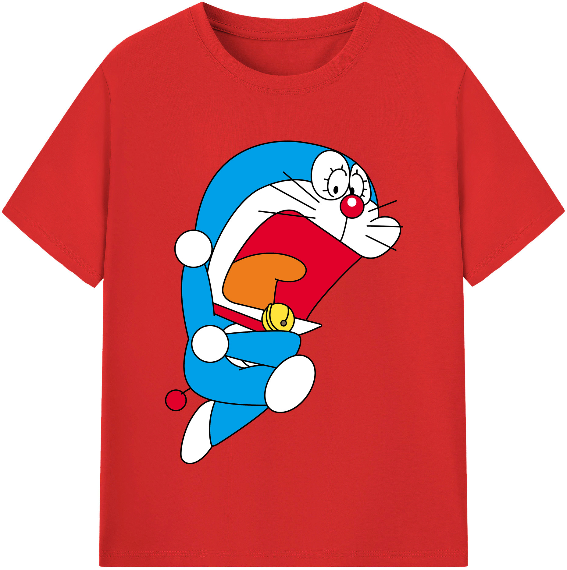 （画像用） ドラえもん Doraemon レディースカジュアルプリントTシャツ（綿100％）