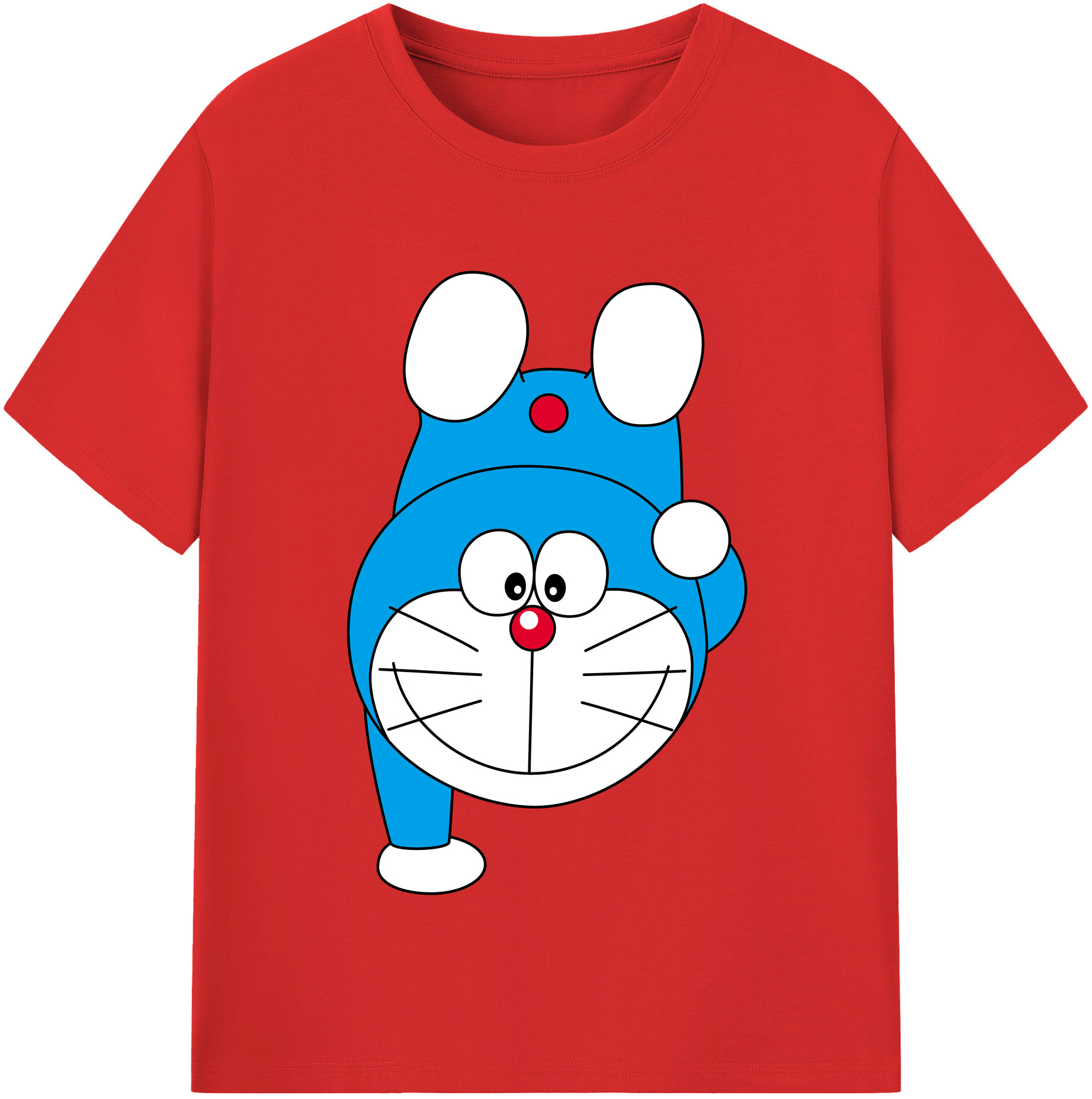 （画像用） ドラえもん Doraemon レディースカジュアルプリントTシャツ（綿100％）