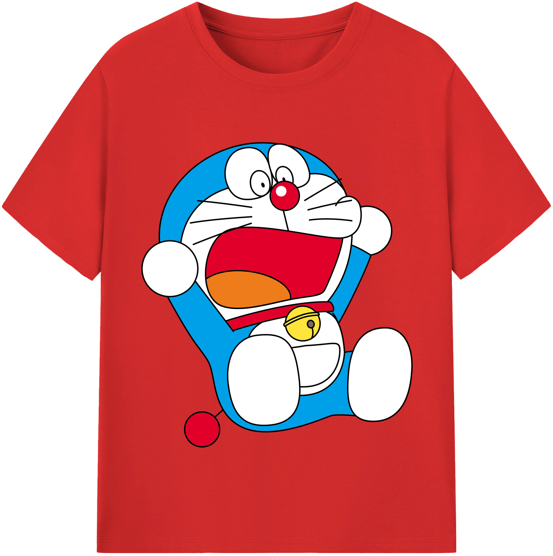 （画像用） ドラえもん Doraemon レディースカジュアルプリントTシャツ（綿100％）