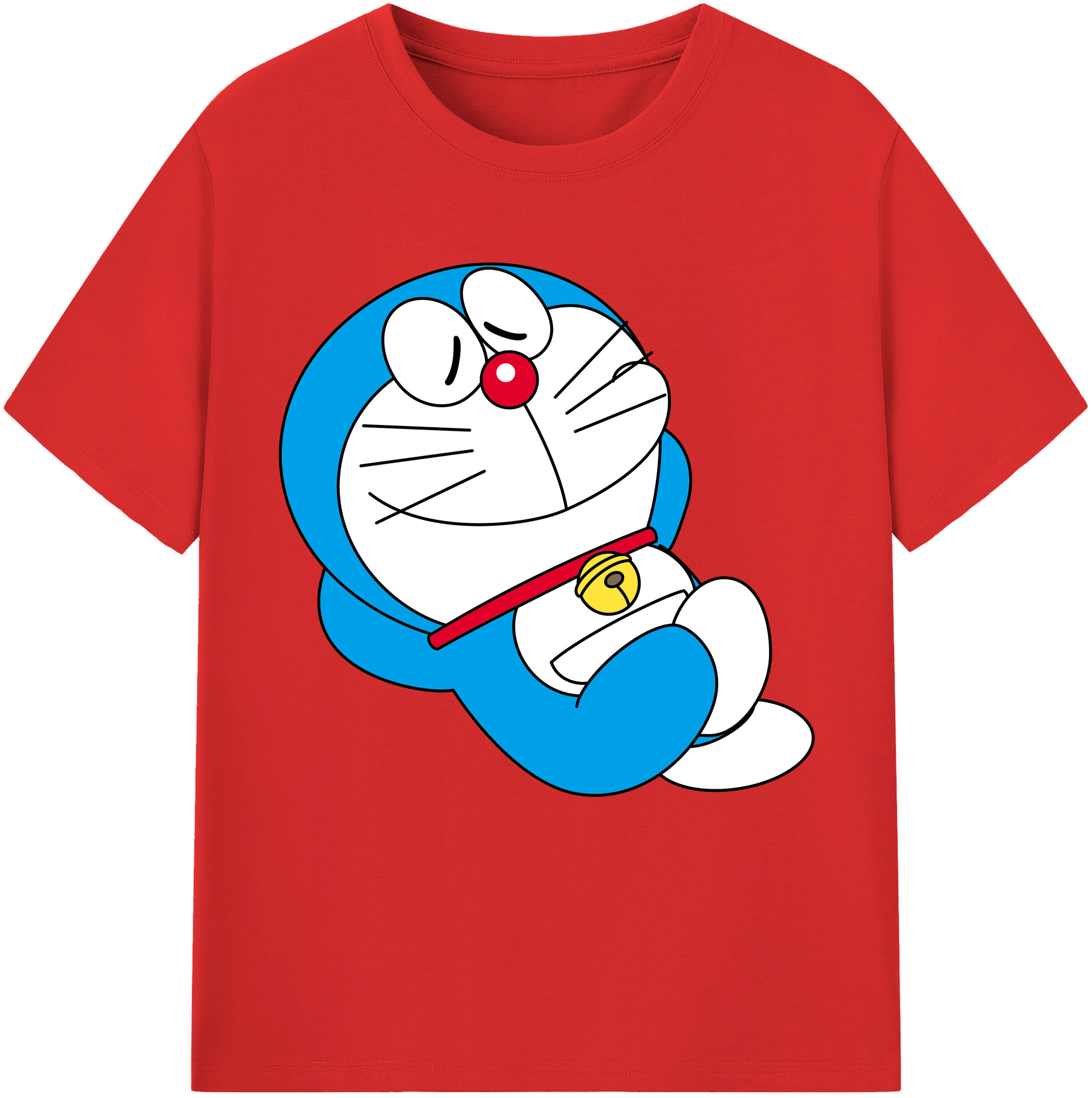 （画像用） ドラえもん Doraemon レディースカジュアルプリントTシャツ（綿100％）