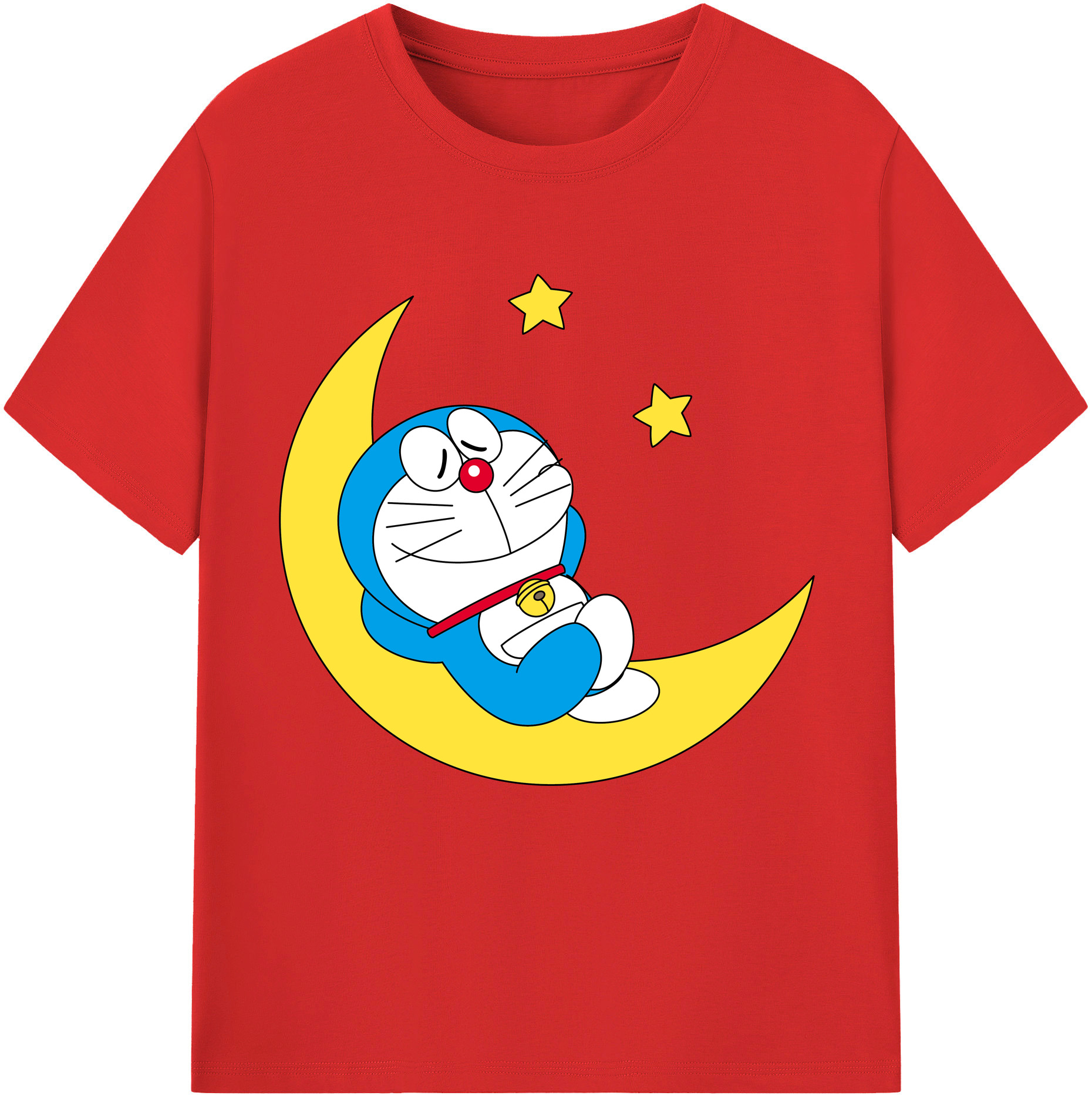 （画像用） ドラえもん Doraemon レディースカジュアルプリントTシャツ（綿100％）