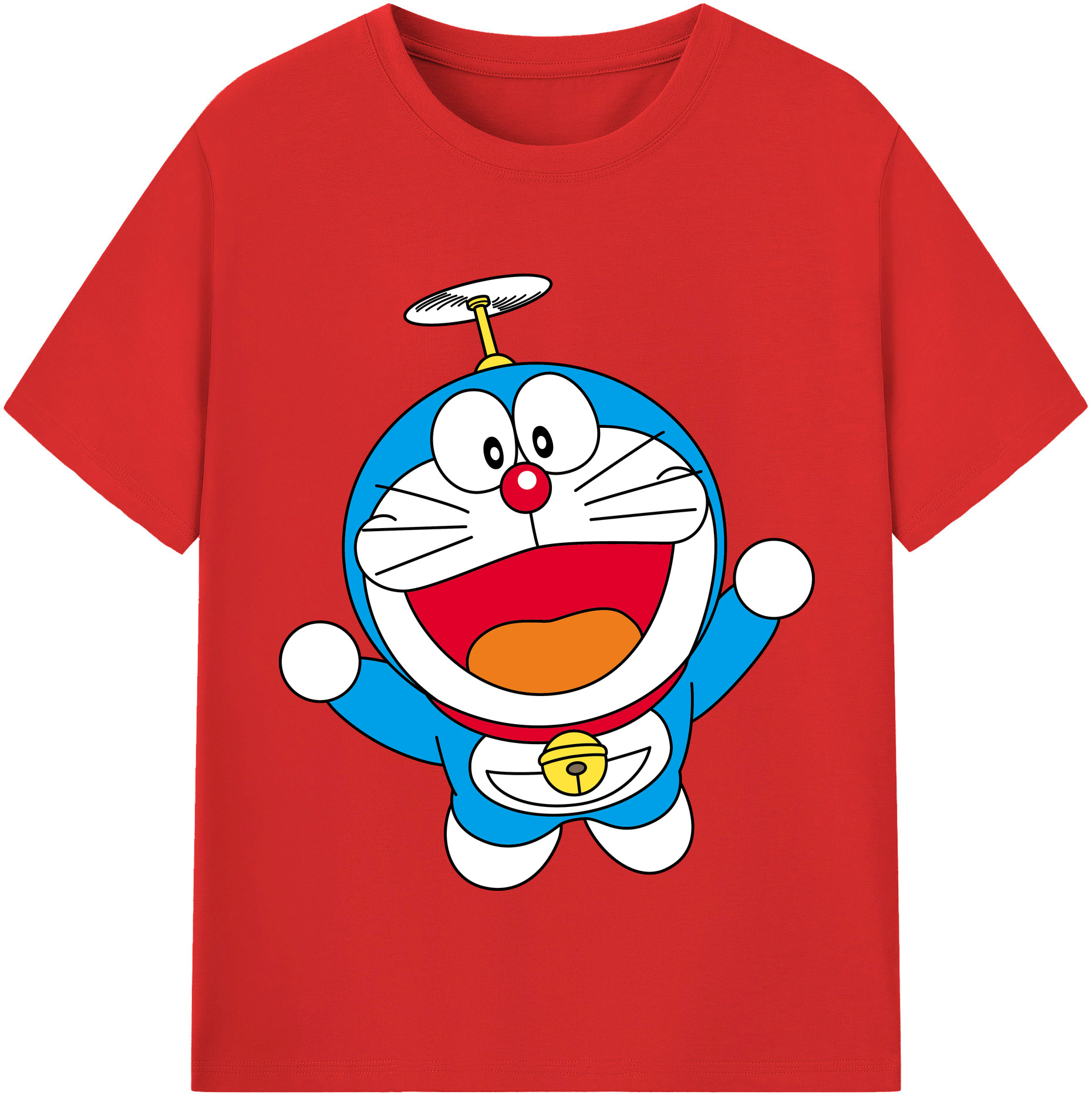 （画像用） ドラえもん Doraemon レディースカジュアルプリントTシャツ（綿100％）