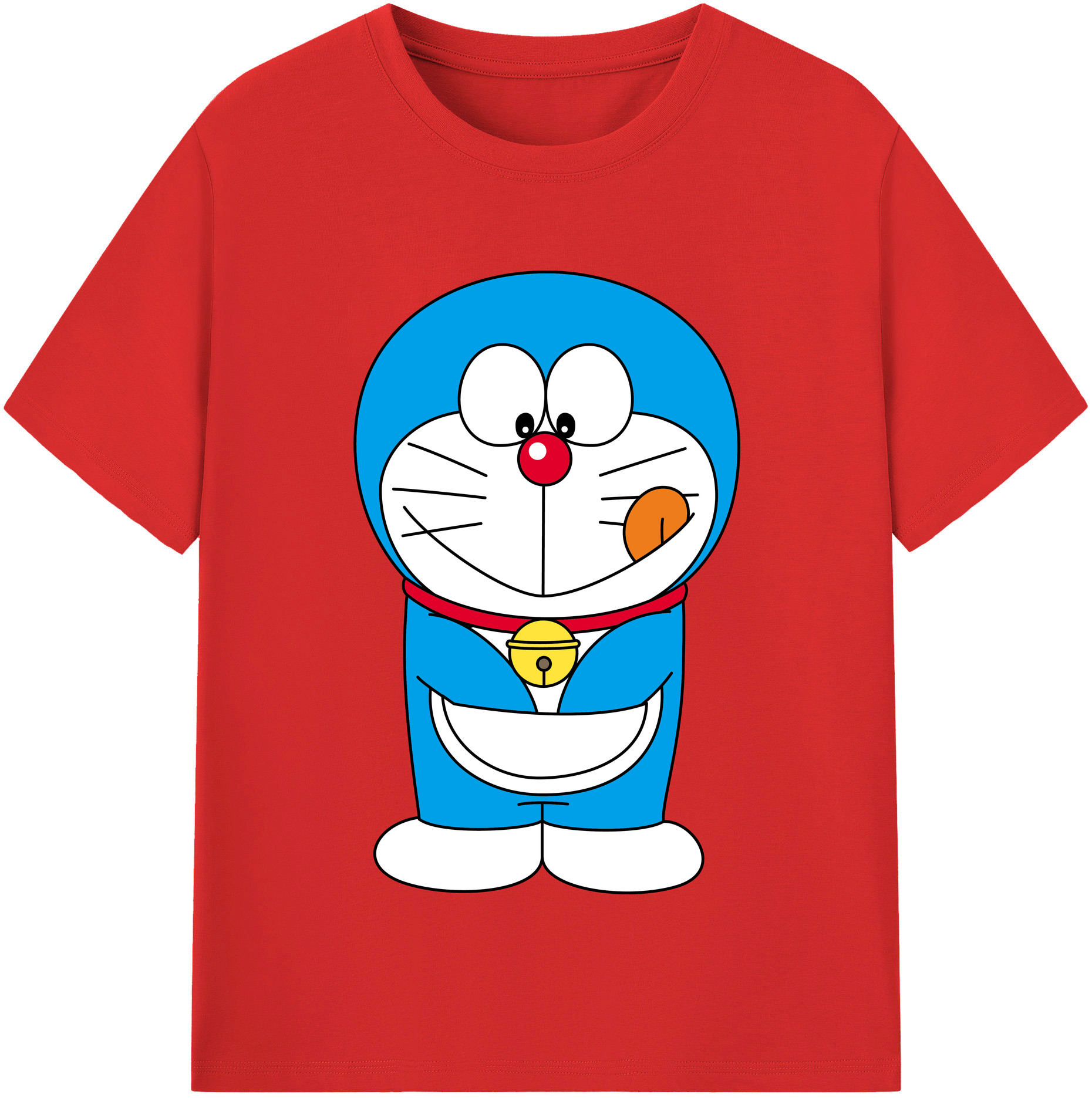 （画像用） ドラえもん Doraemon レディースカジュアルプリントTシャツ（綿100％）