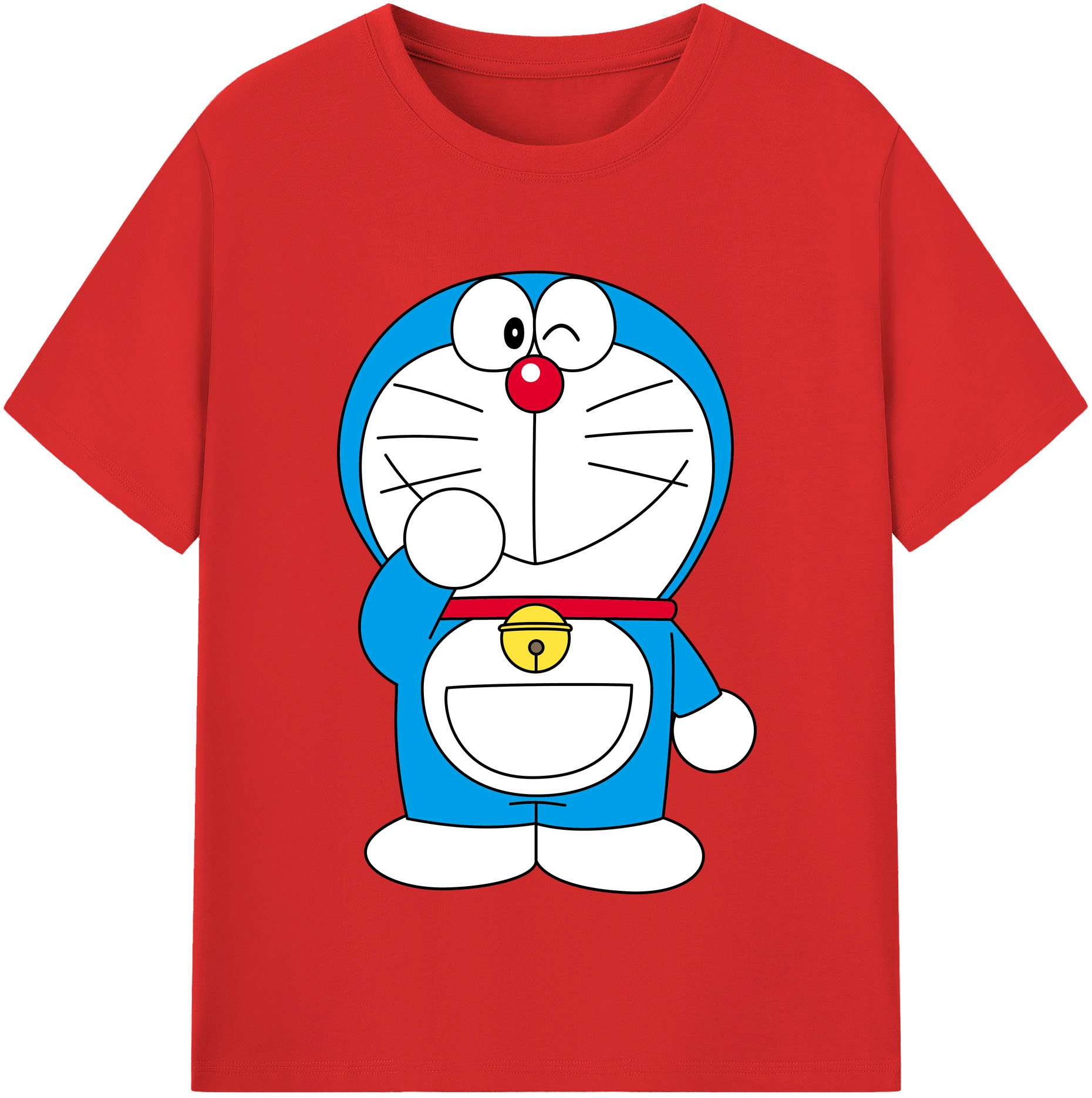 （画像用） ドラえもん Doraemon レディースカジュアルプリントTシャツ（綿100％）
