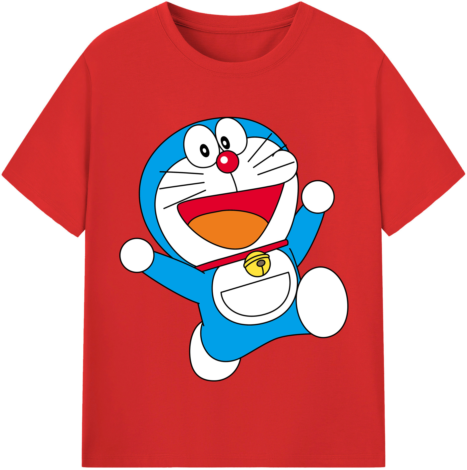 （画像用） ドラえもん Doraemon レディースカジュアルプリントTシャツ（綿100％）