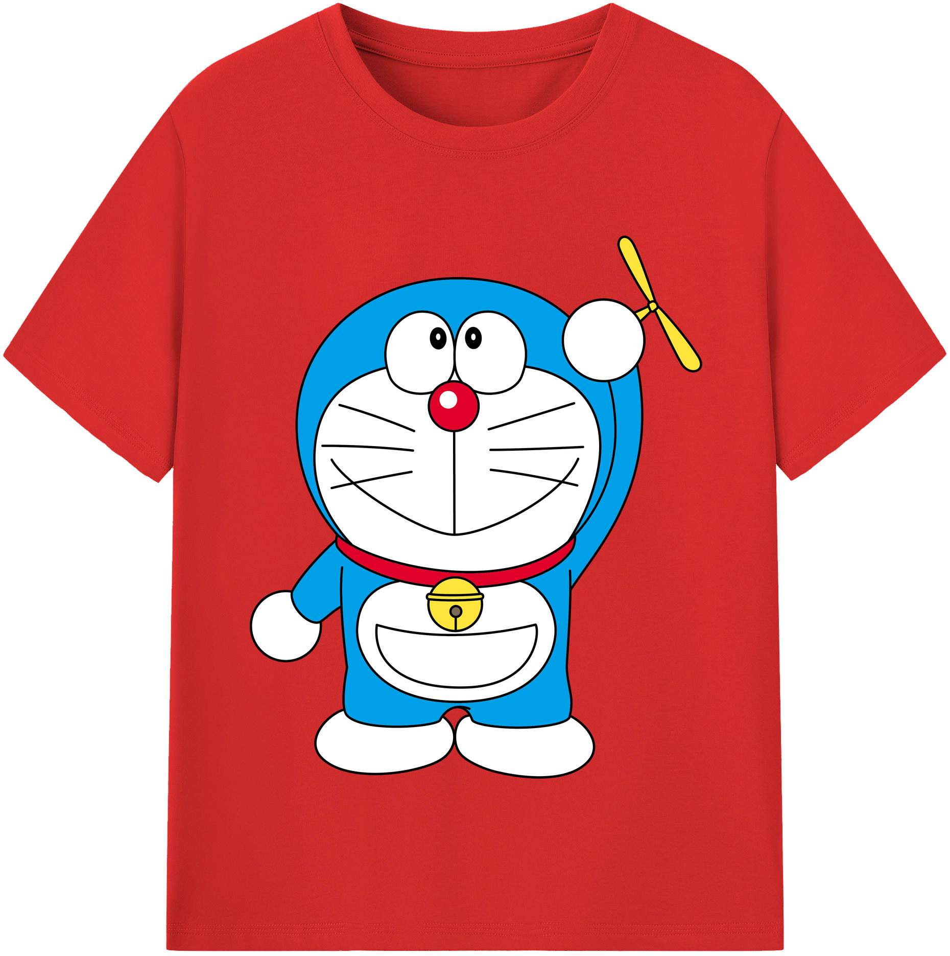 （画像用） ドラえもん Doraemon レディースカジュアルプリントTシャツ（綿100％）