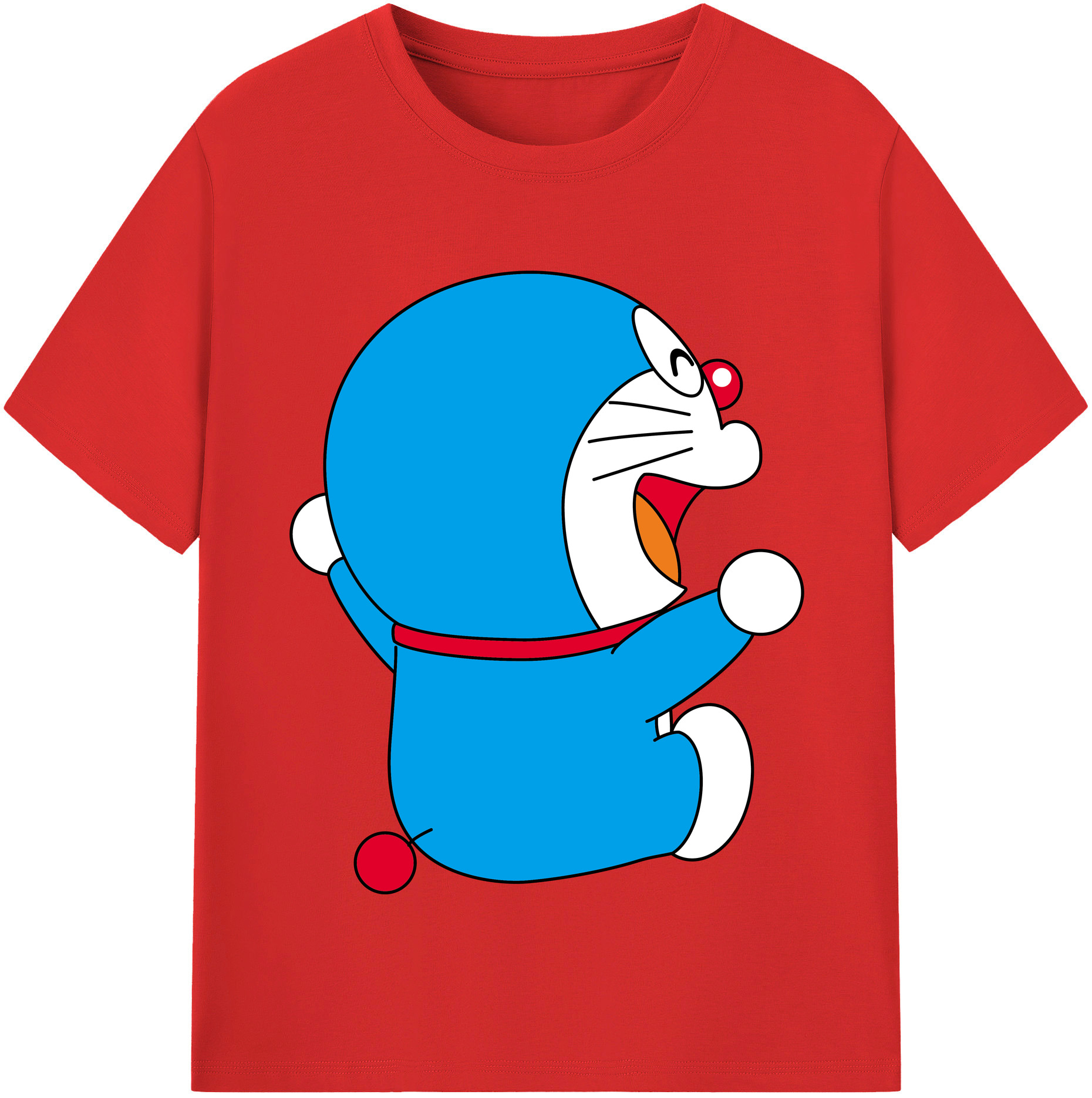 （画像用） ドラえもん Doraemon レディースカジュアルプリントTシャツ（綿100％）