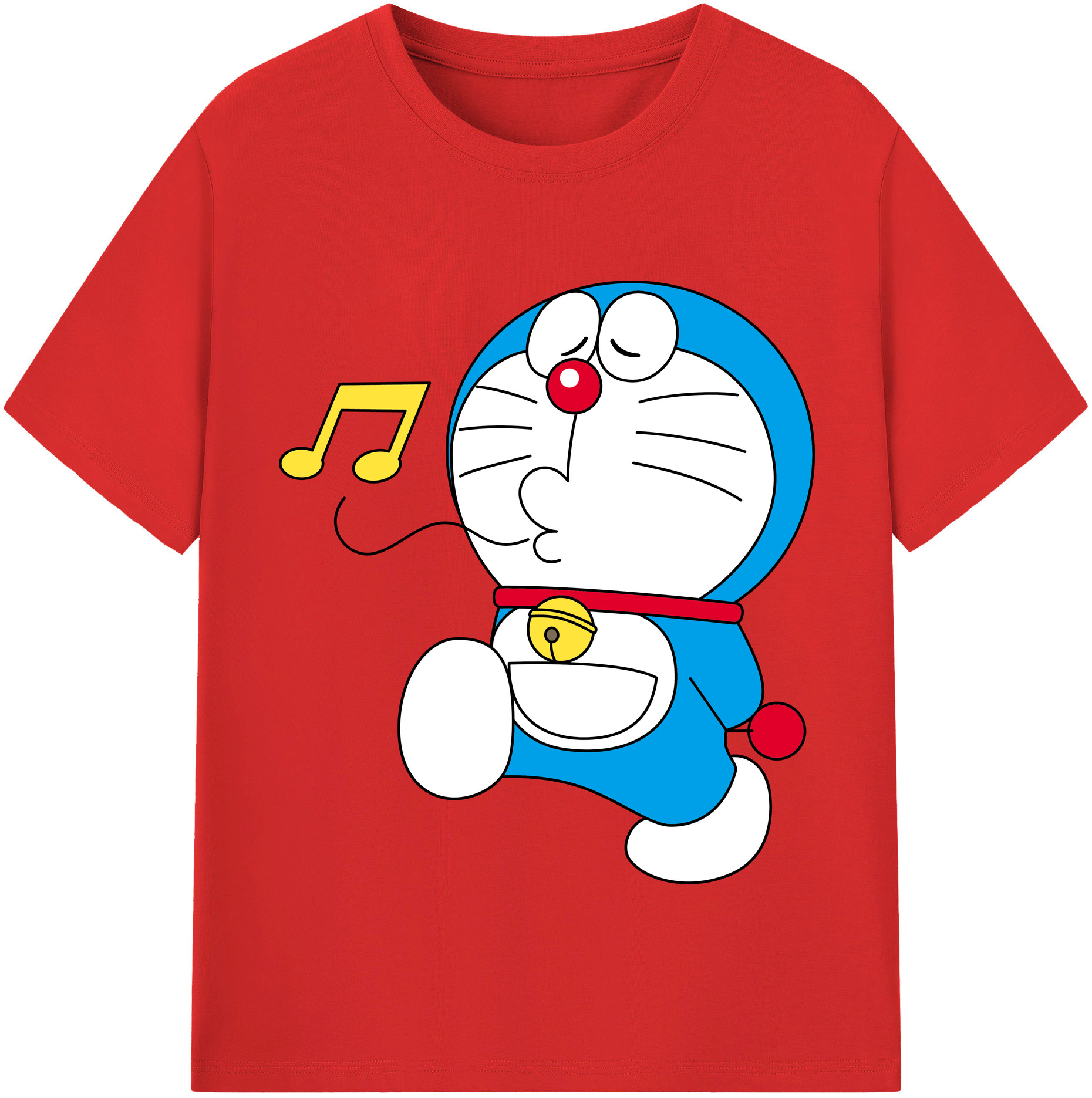 （画像用） ドラえもん Doraemon レディースカジュアルプリントTシャツ（綿100％）