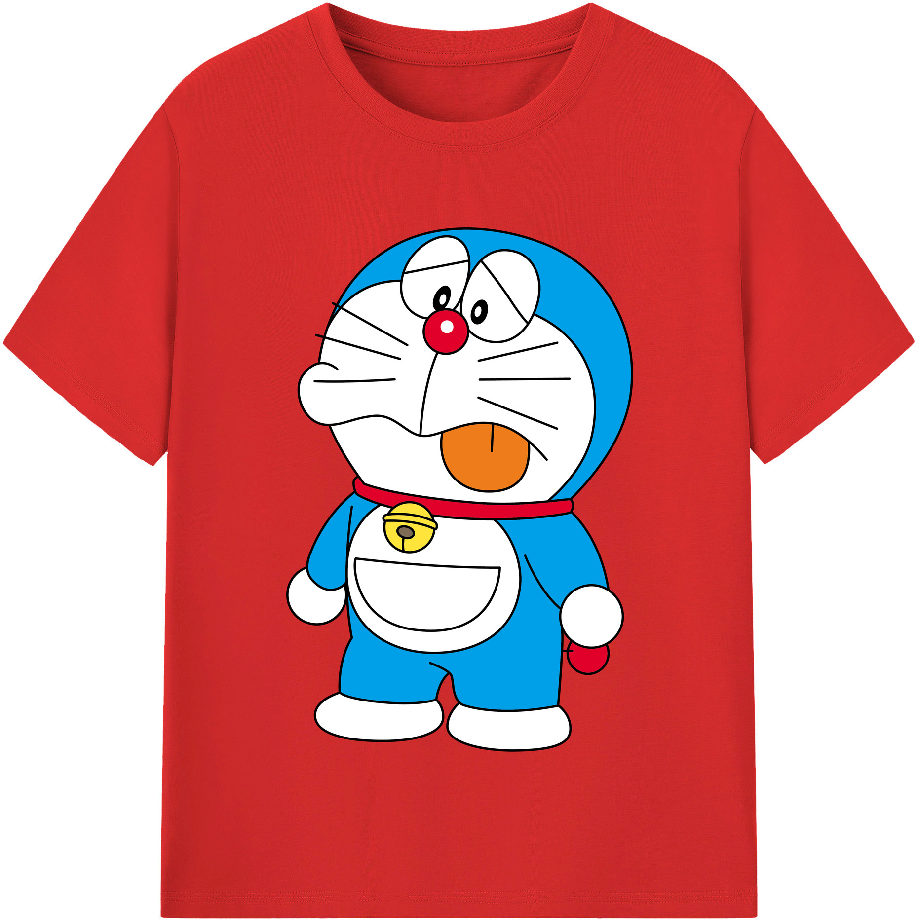 （画像用） ドラえもん Doraemon レディースカジュアルプリントTシャツ（綿100％）