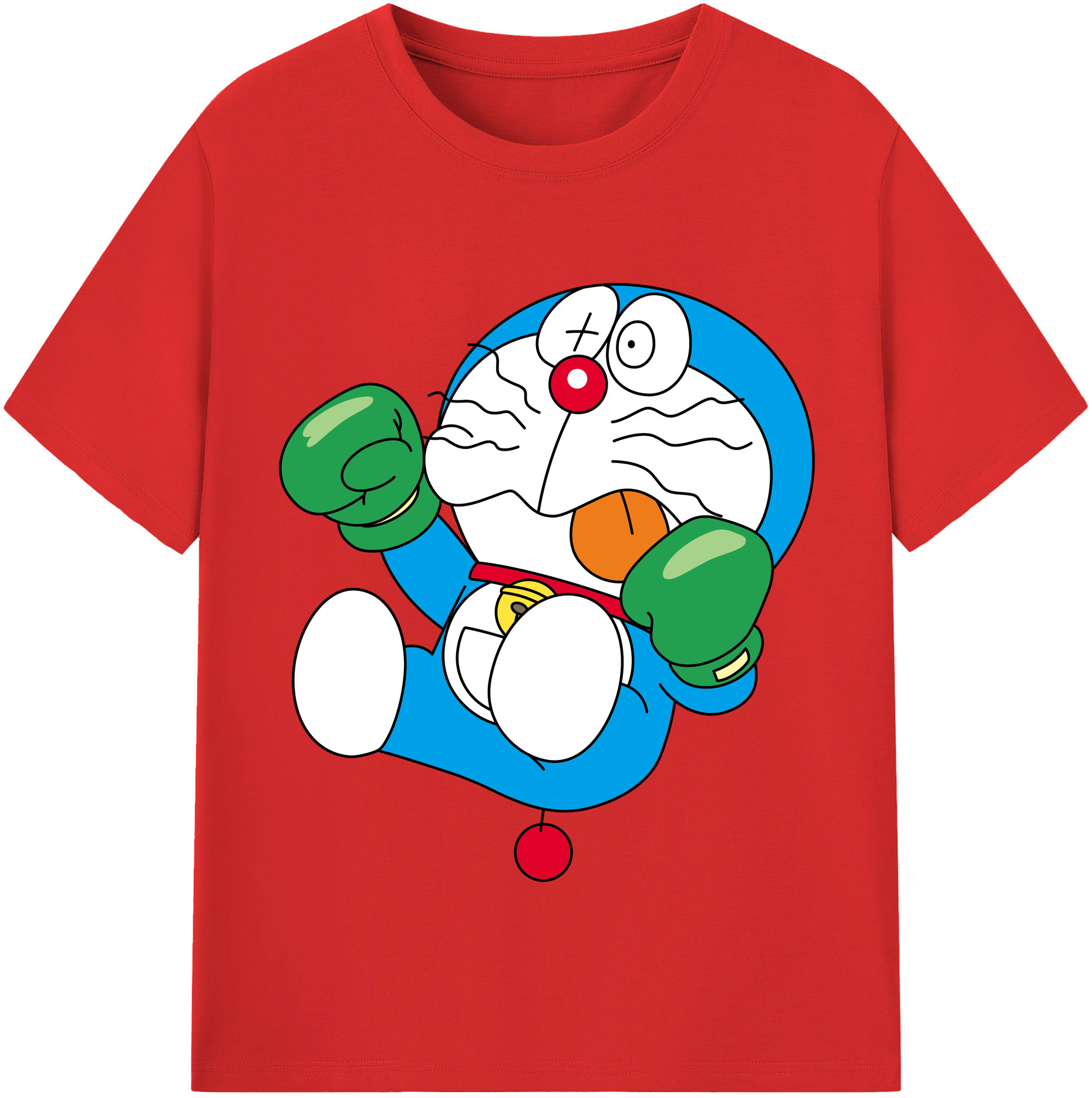 （画像用） ドラえもん Doraemon レディースカジュアルプリントTシャツ（綿100％）