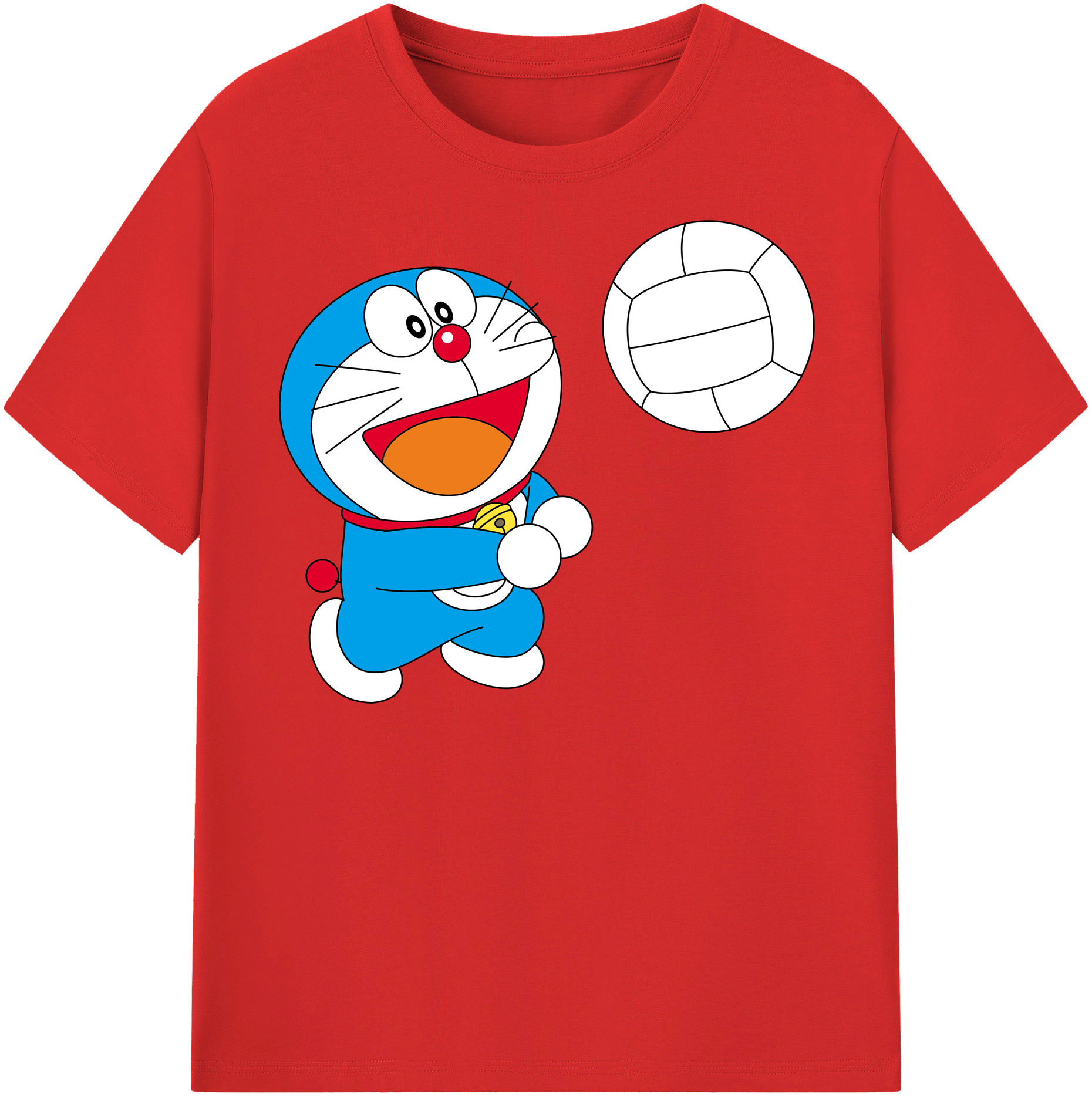 （画像用） ドラえもん Doraemon レディースカジュアルプリントTシャツ（綿100％）
