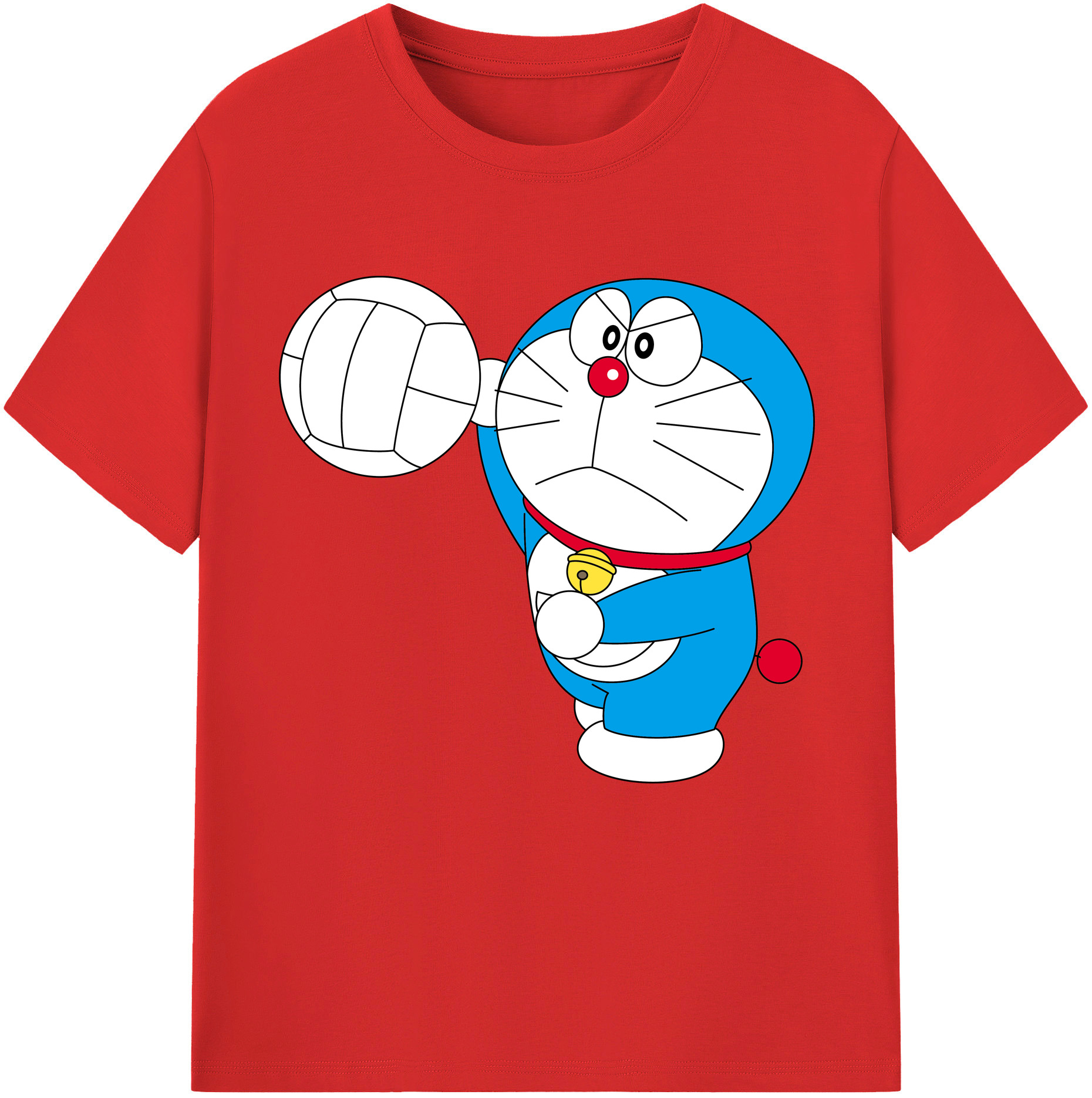 （画像用） ドラえもん Doraemon レディースカジュアルプリントTシャツ（綿100％）