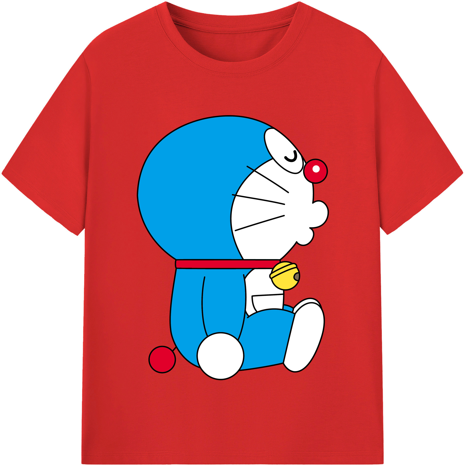 （画像用） ドラえもん Doraemon レディースカジュアルプリントTシャツ（綿100％）