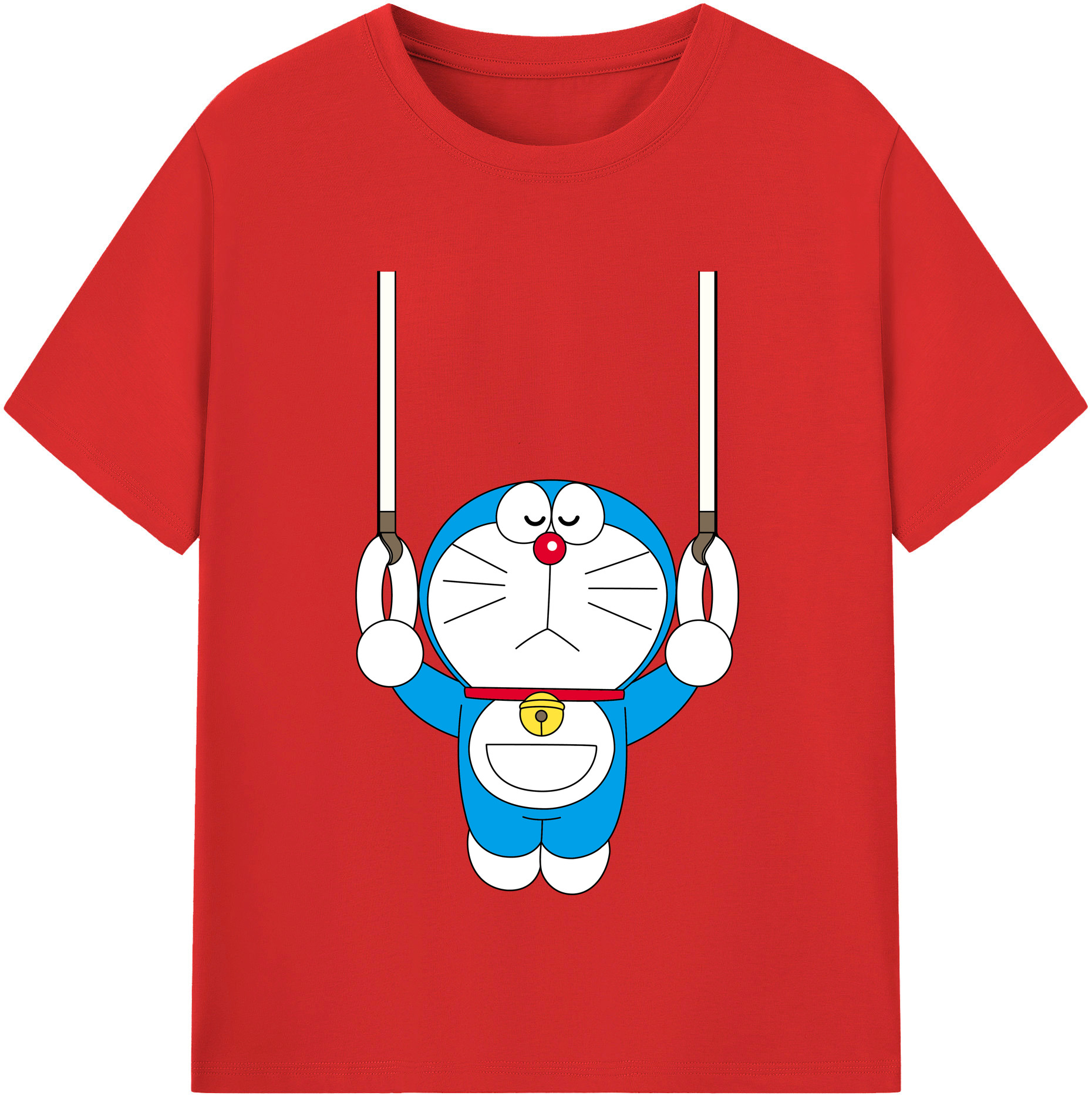 （画像用） ドラえもん Doraemon レディースカジュアルプリントTシャツ（綿100％）