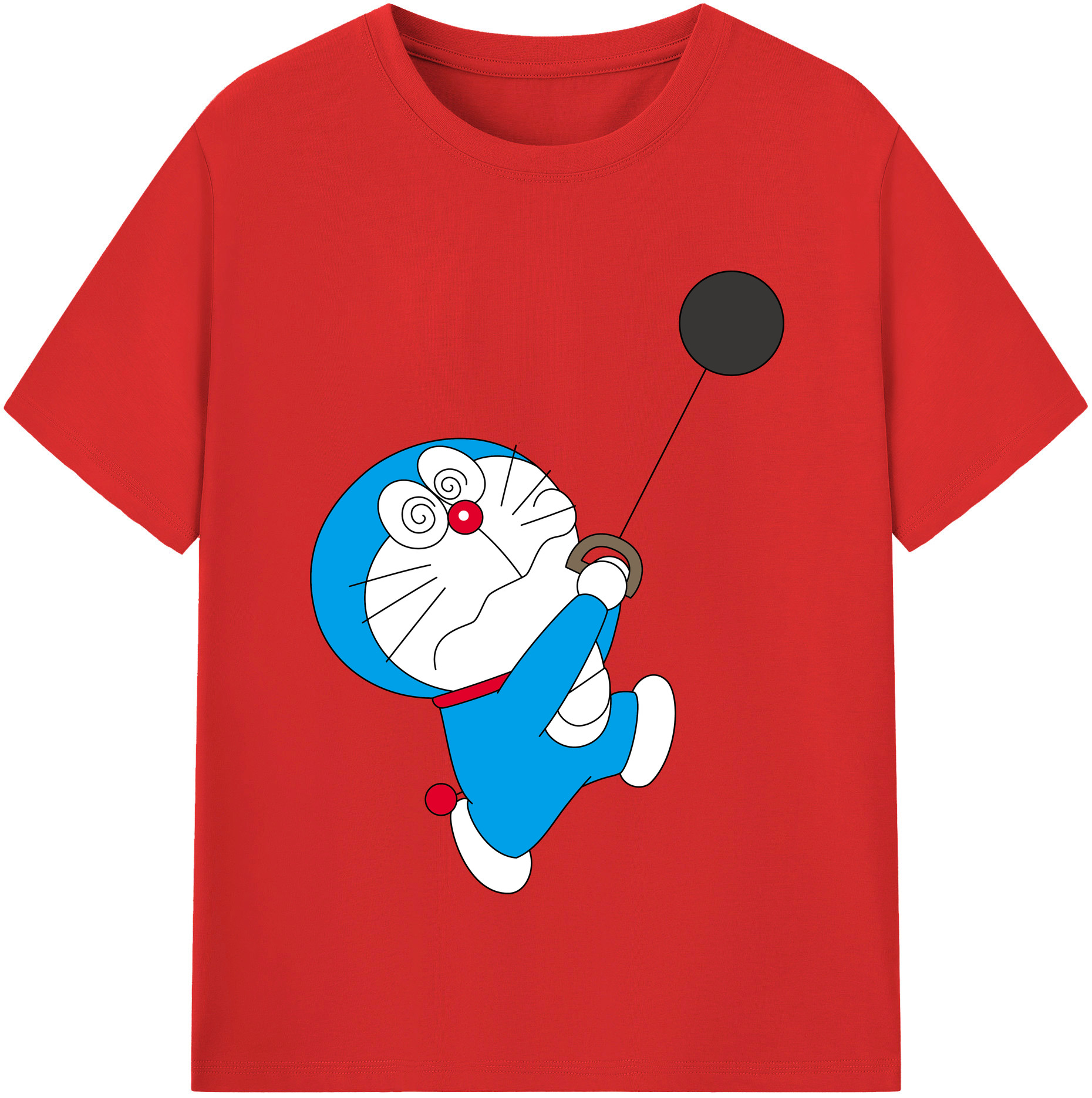 （画像用） ドラえもん Doraemon レディースカジュアルプリントTシャツ（綿100％）