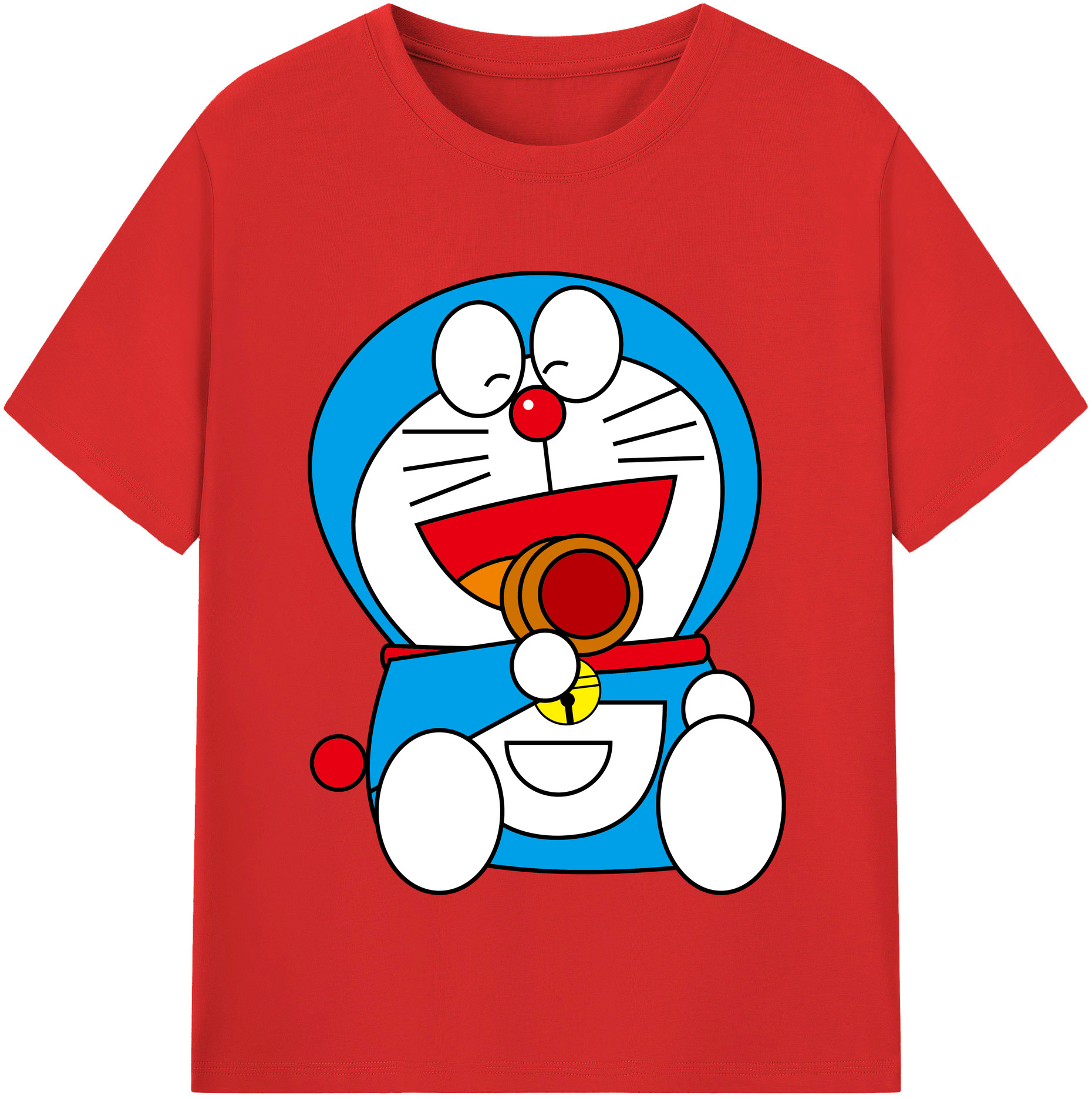 （画像用） ドラえもん Doraemon レディースカジュアルプリントTシャツ（綿100％）