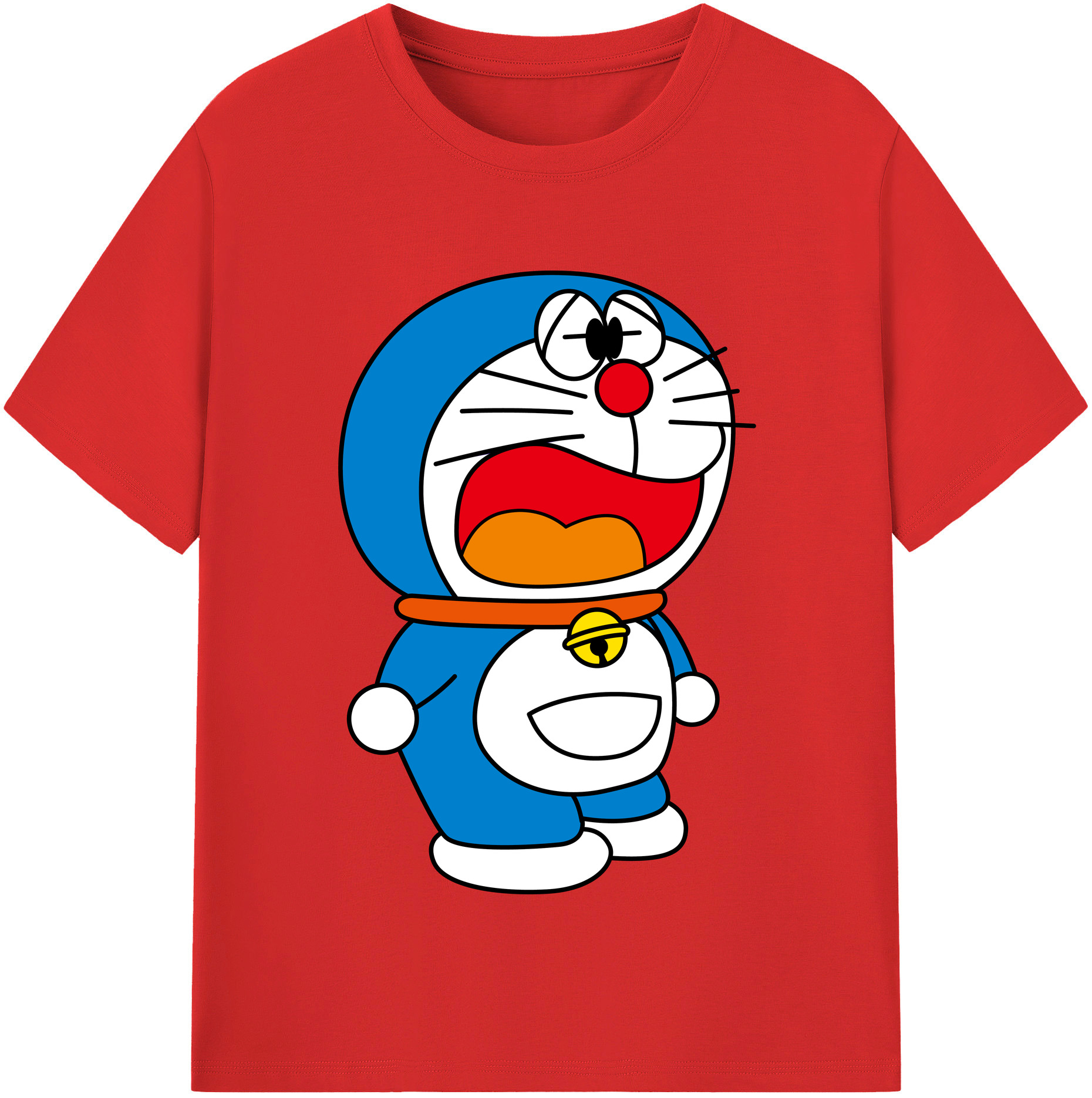 （画像用） ドラえもん Doraemon レディースカジュアルプリントTシャツ（綿100％）