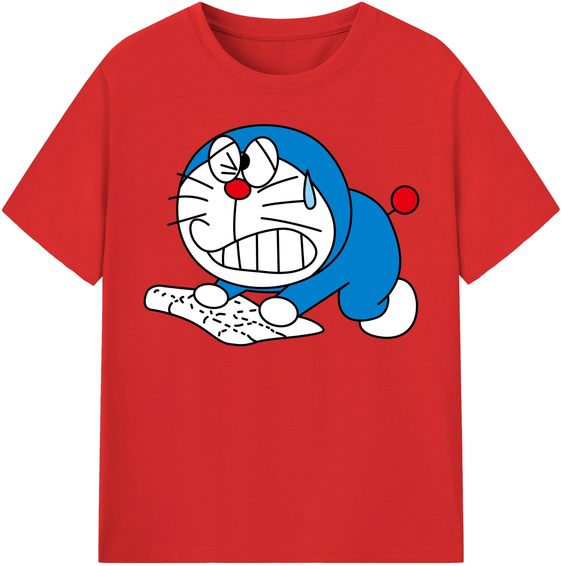 （画像用） ドラえもん Doraemon レディースカジュアルプリントTシャツ（綿100％）