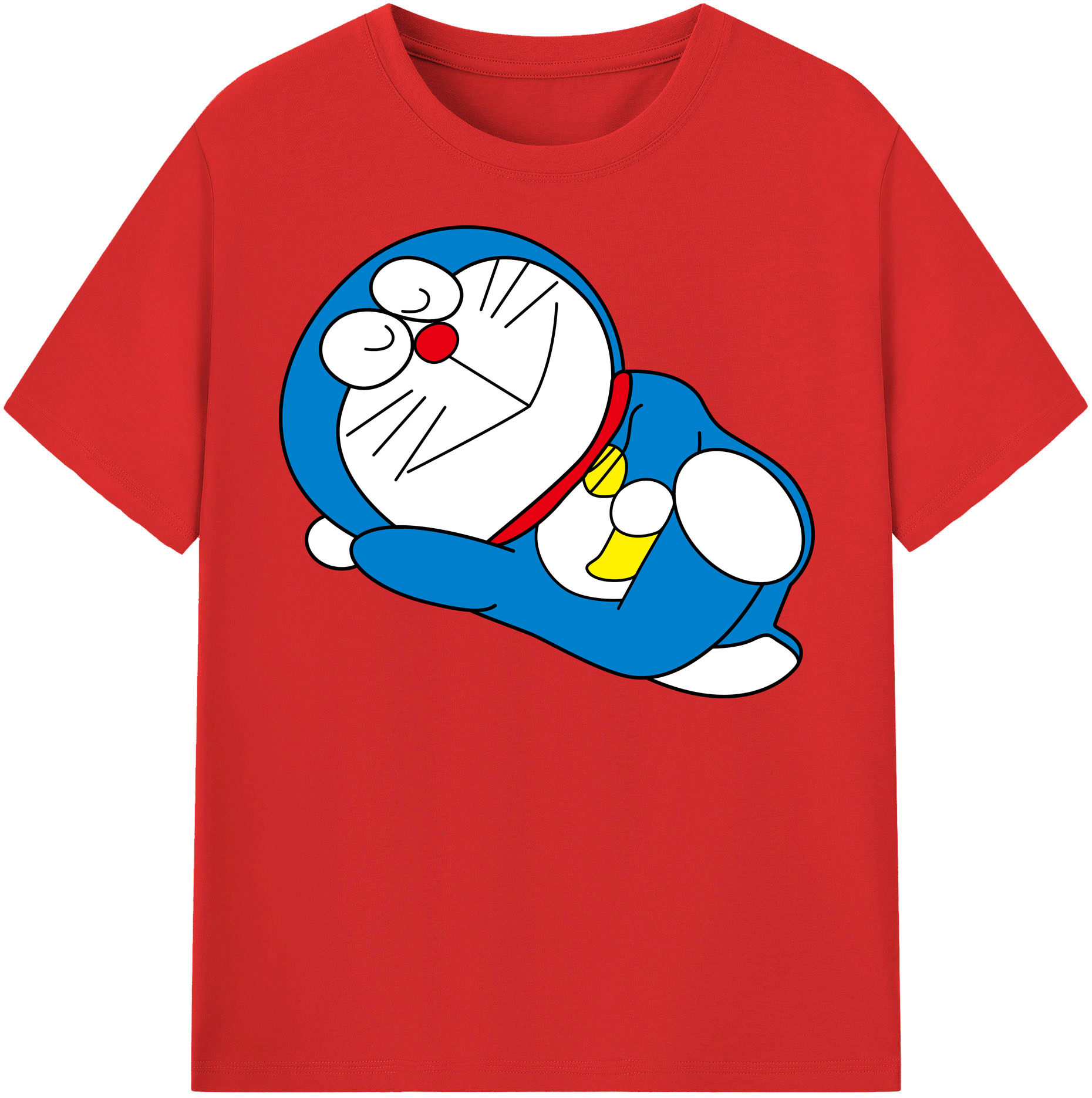 （画像用） ドラえもん Doraemon レディースカジュアルプリントTシャツ（綿100％）