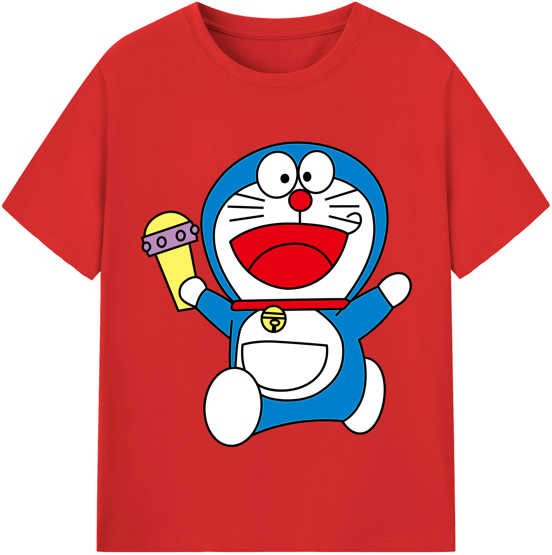 （画像用） ドラえもん Doraemon レディースカジュアルプリントTシャツ（綿100％）