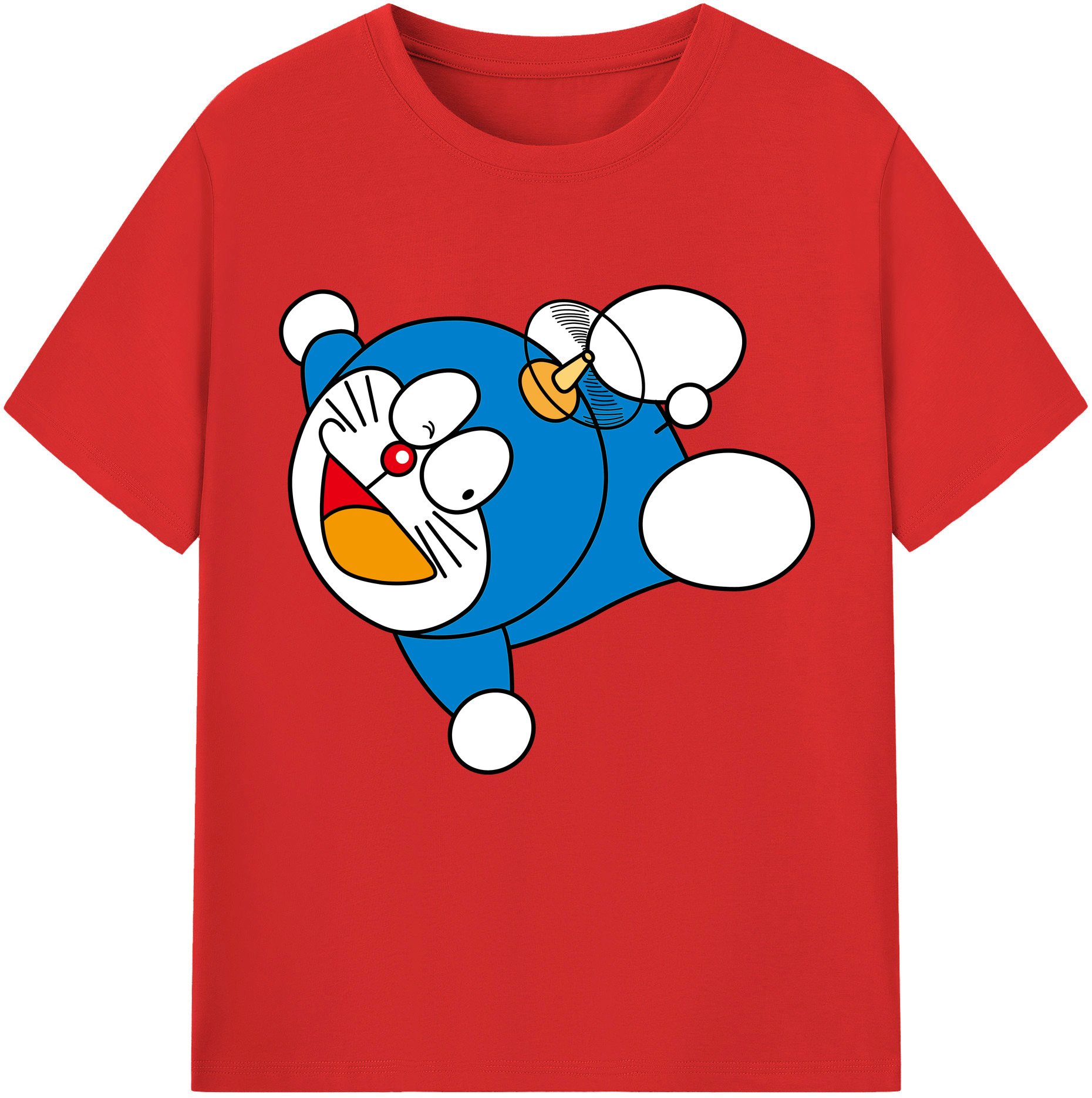 （画像用） ドラえもん Doraemon レディースカジュアルプリントTシャツ（綿100％）
