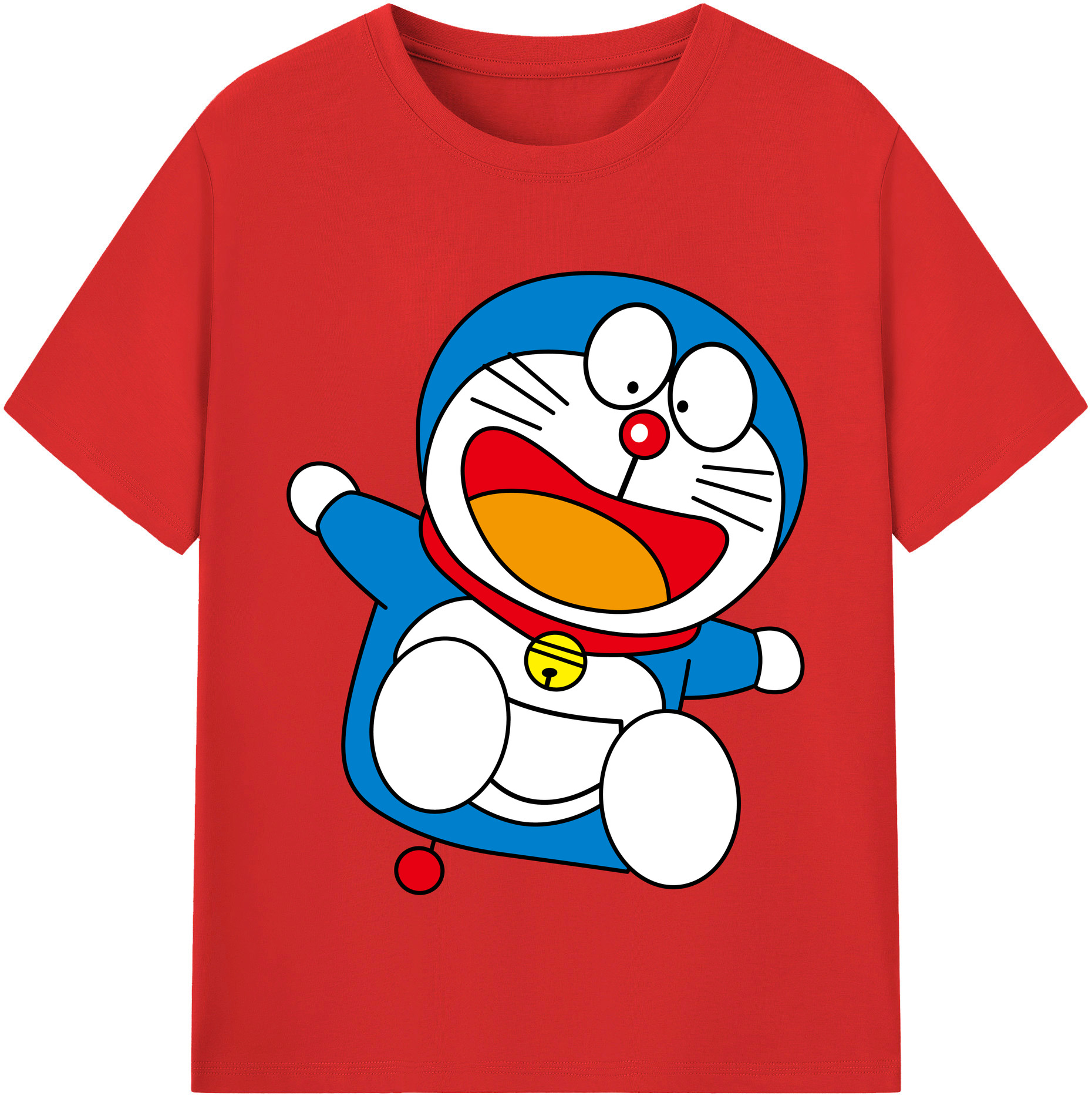 （画像用） ドラえもん Doraemon レディースカジュアルプリントTシャツ（綿100％）