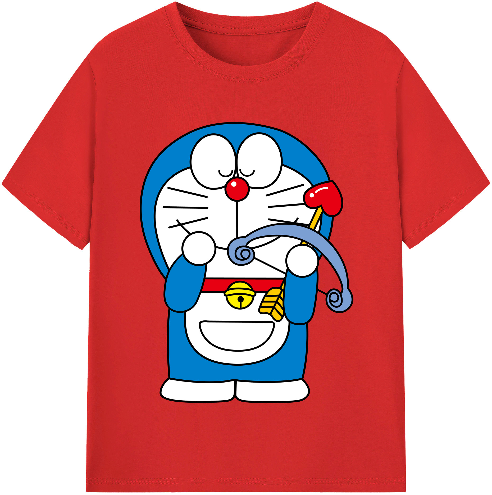 （画像用） ドラえもん Doraemon レディースカジュアルプリントTシャツ（綿100％）