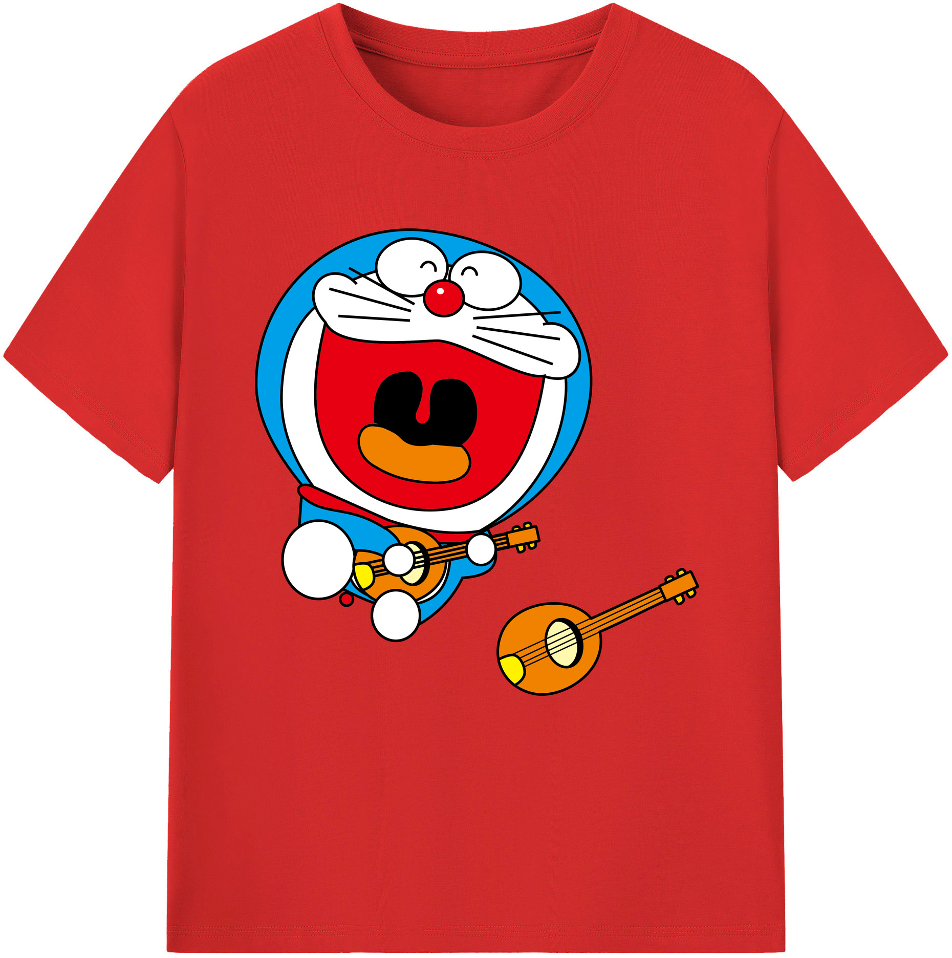 （画像用） ドラえもん Doraemon レディースカジュアルプリントTシャツ（綿100％）