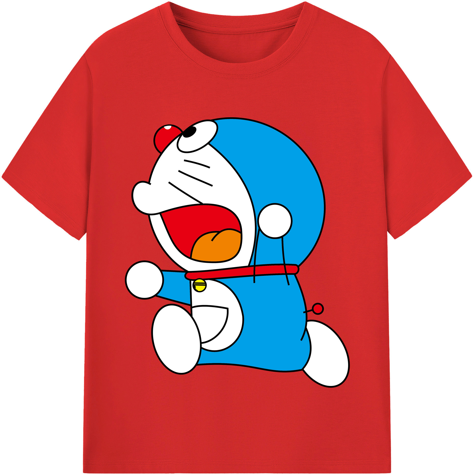 （画像用） ドラえもん Doraemon レディースカジュアルプリントTシャツ（綿100％）