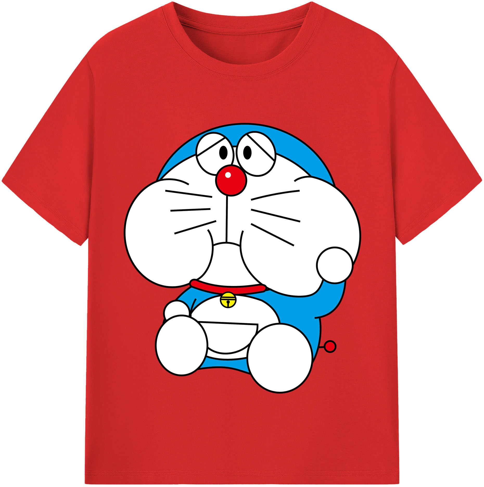 （画像用） ドラえもん Doraemon レディースカジュアルプリントTシャツ（綿100％）