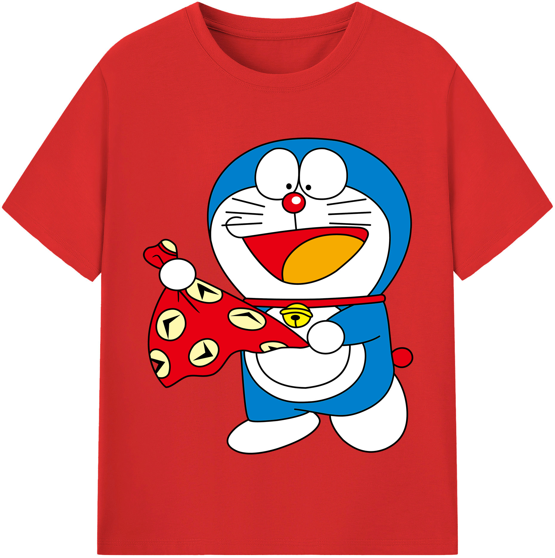 （画像用） ドラえもん Doraemon レディースカジュアルプリントTシャツ（綿100％）