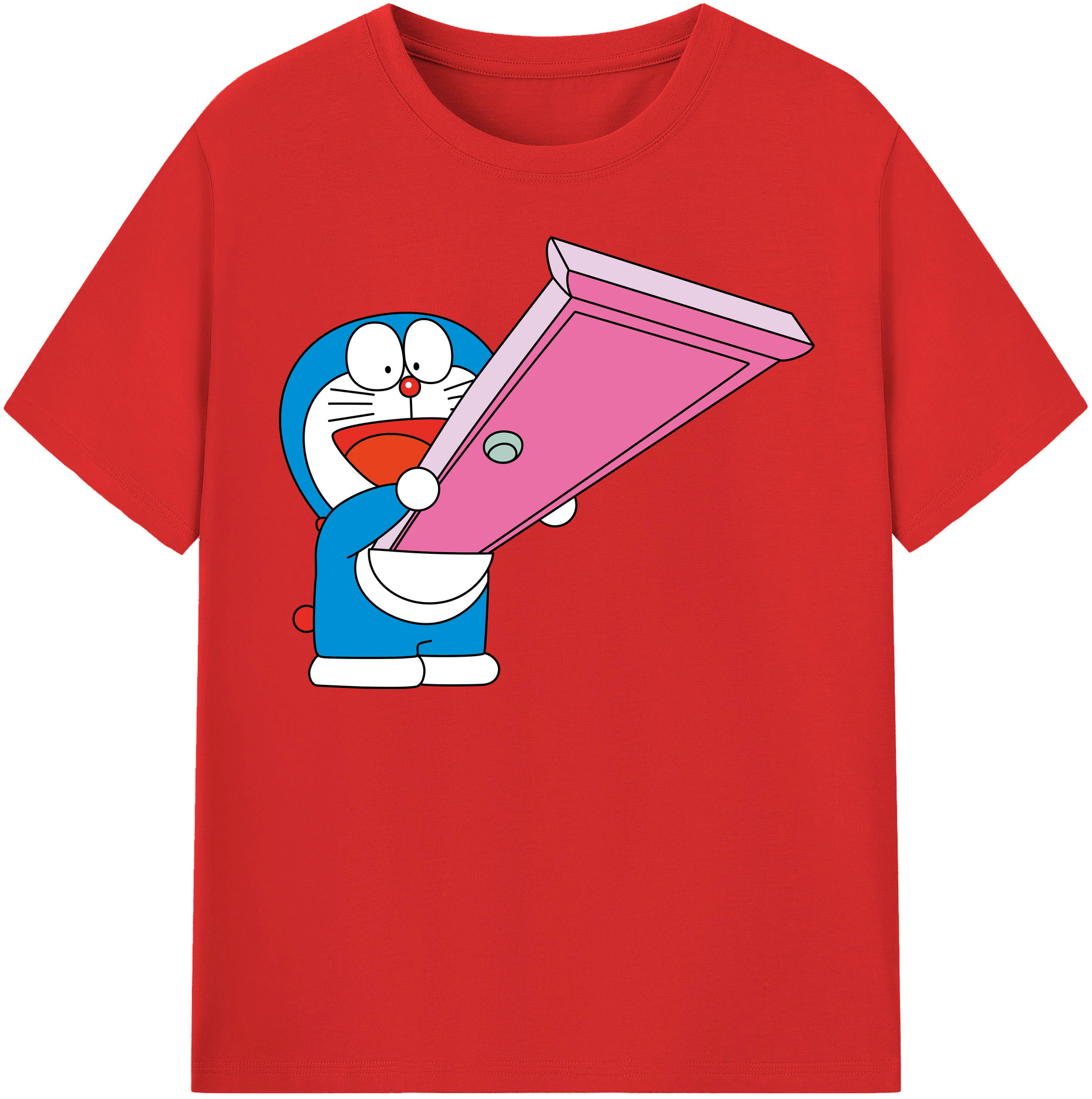 （画像用） ドラえもん Doraemon レディースカジュアルプリントTシャツ（綿100％）