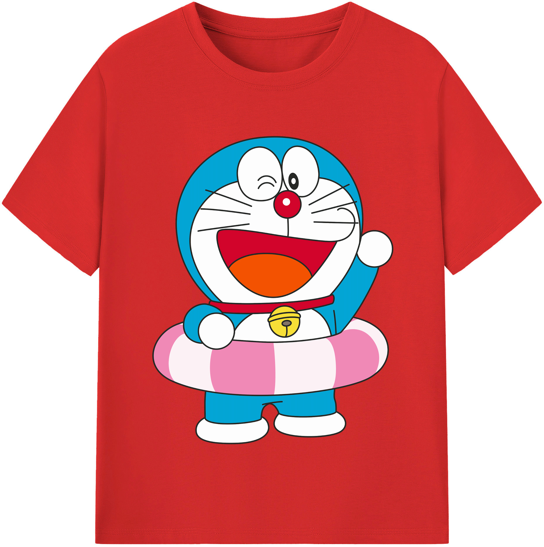（画像用） ドラえもん Doraemon レディースカジュアルプリントTシャツ（綿100％）