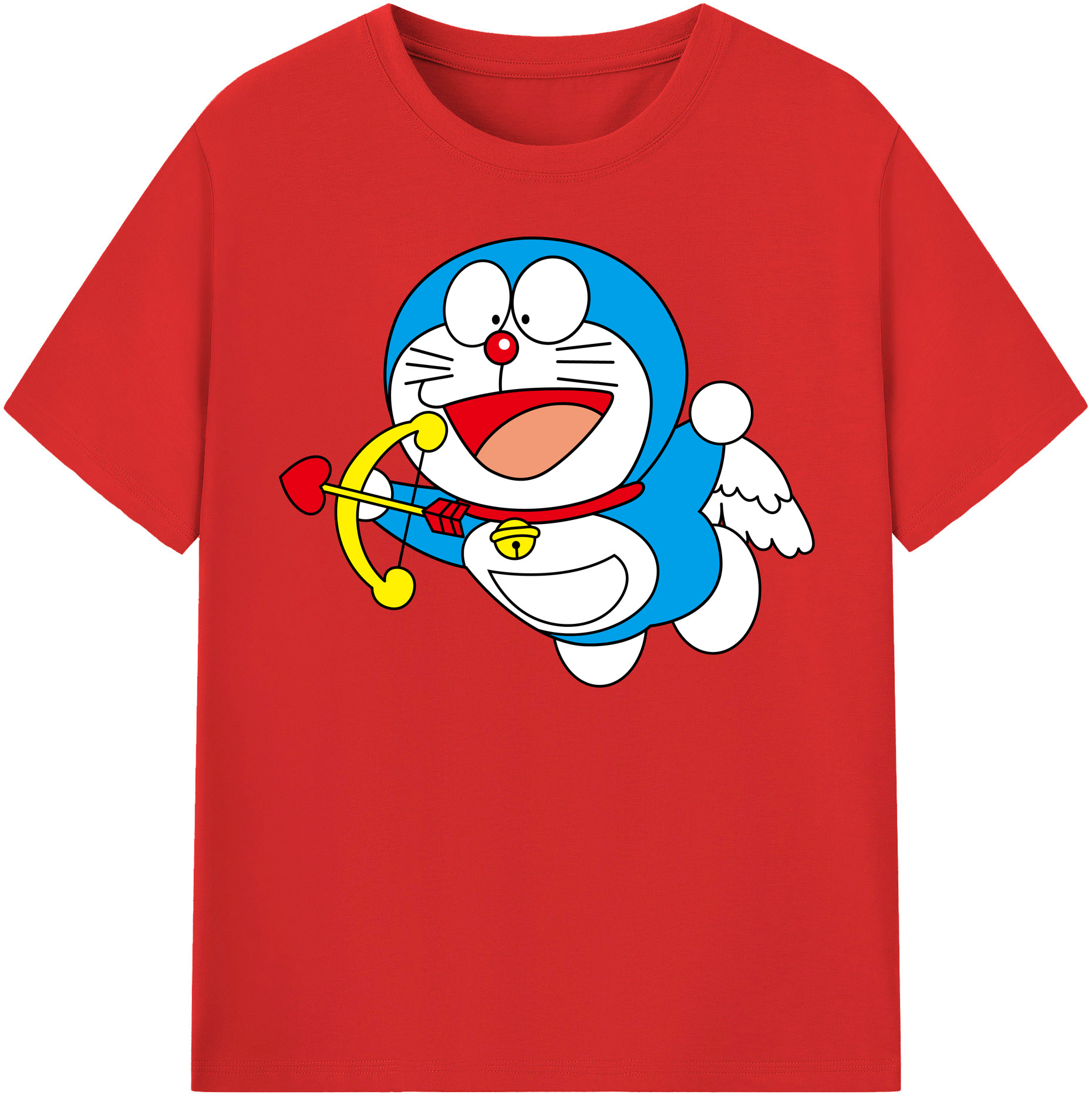 （画像用） ドラえもん Doraemon レディースカジュアルプリントTシャツ（綿100％）