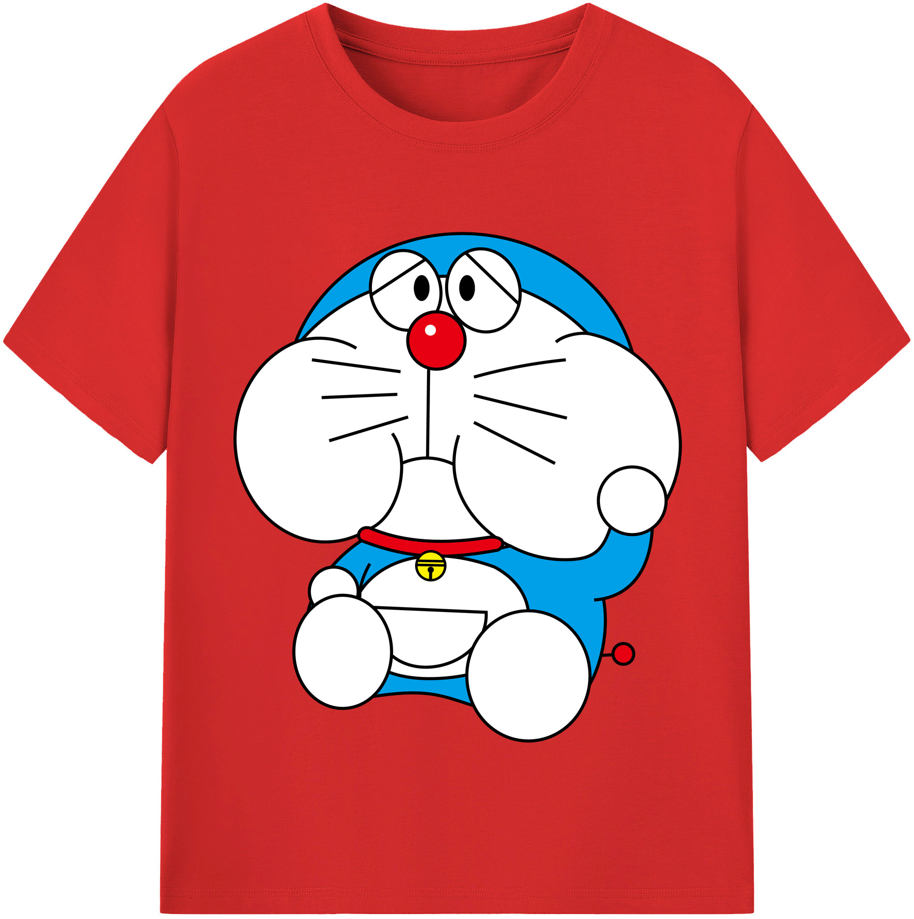（画像用） ドラえもん Doraemon レディースカジュアルプリントTシャツ（綿100％）