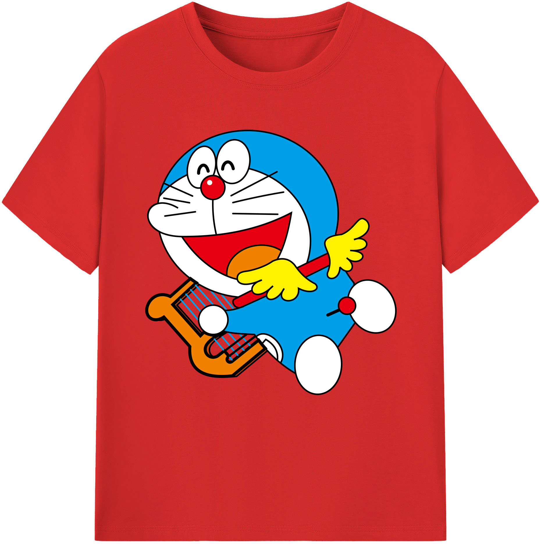 （画像用） ドラえもん Doraemon レディースカジュアルプリントTシャツ（綿100％）