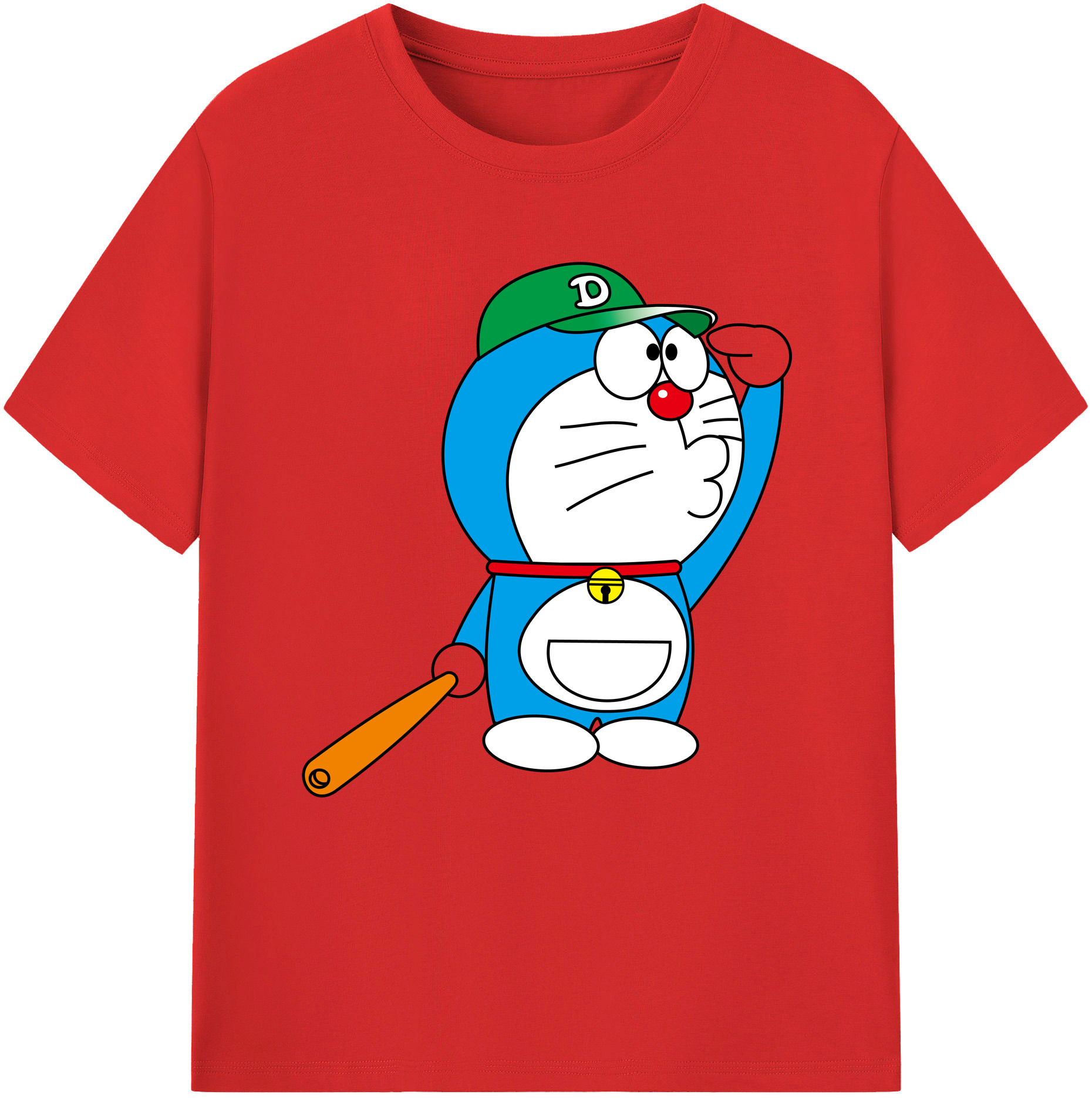 （画像用） ドラえもん Doraemon レディースカジュアルプリントTシャツ（綿100％）