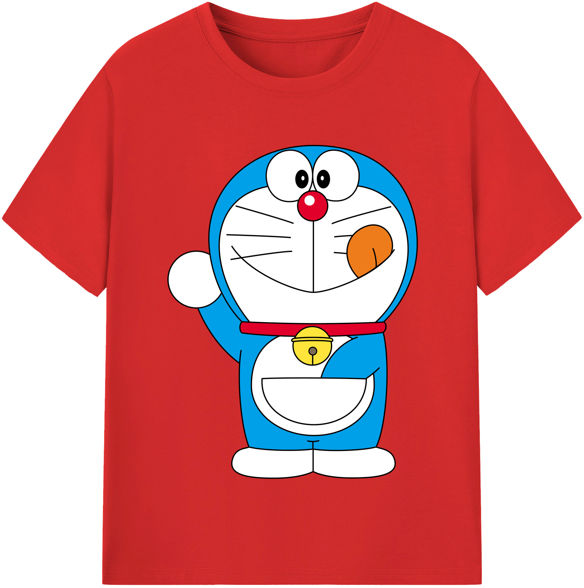 （画像用） ドラえもん Doraemon レディースカジュアルプリントTシャツ（綿100％）