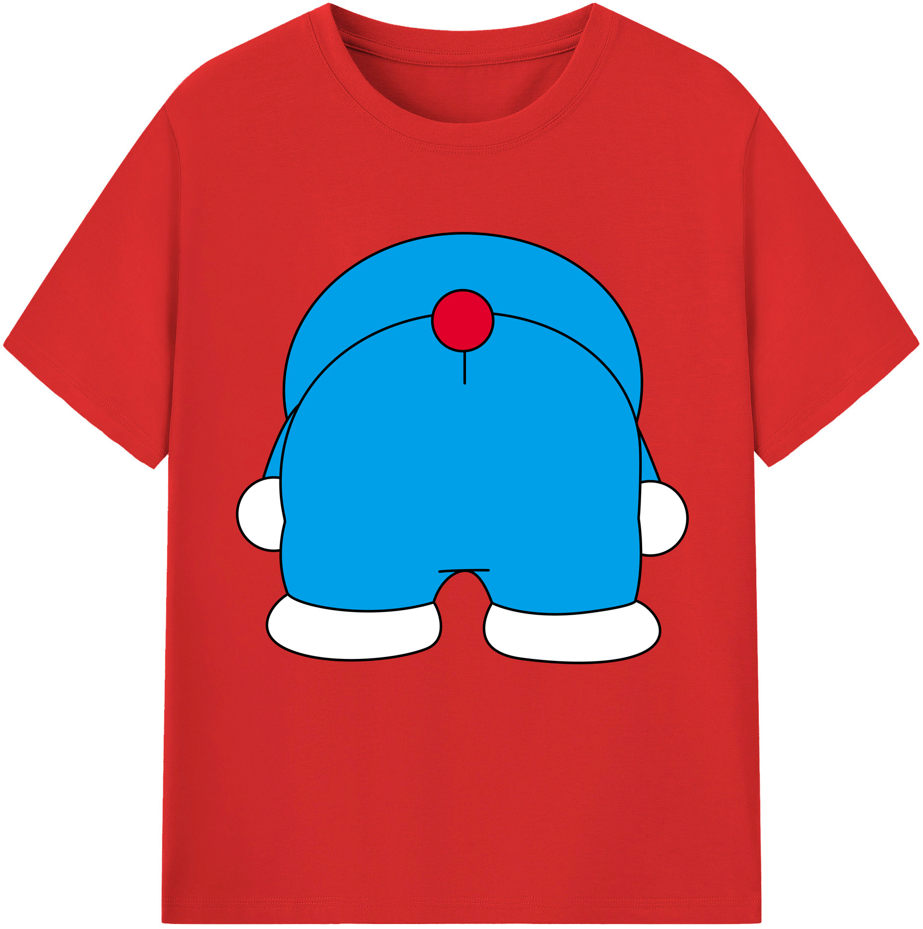 （画像用） ドラえもん Doraemon レディースカジュアルプリントTシャツ（綿100％）