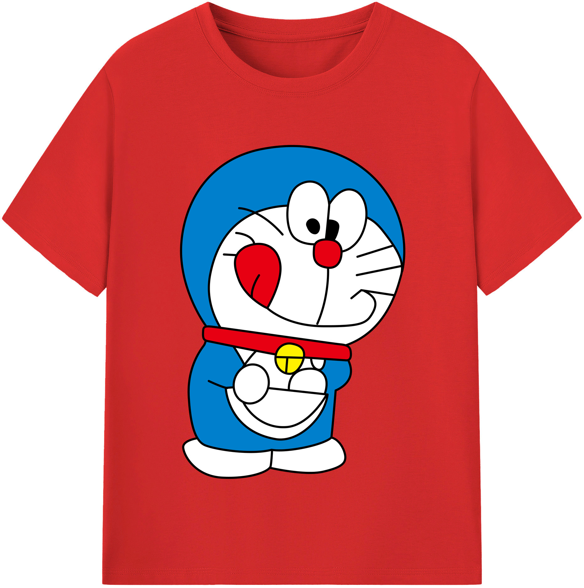 （画像用） ドラえもん Doraemon レディースカジュアルプリントTシャツ（綿100％）