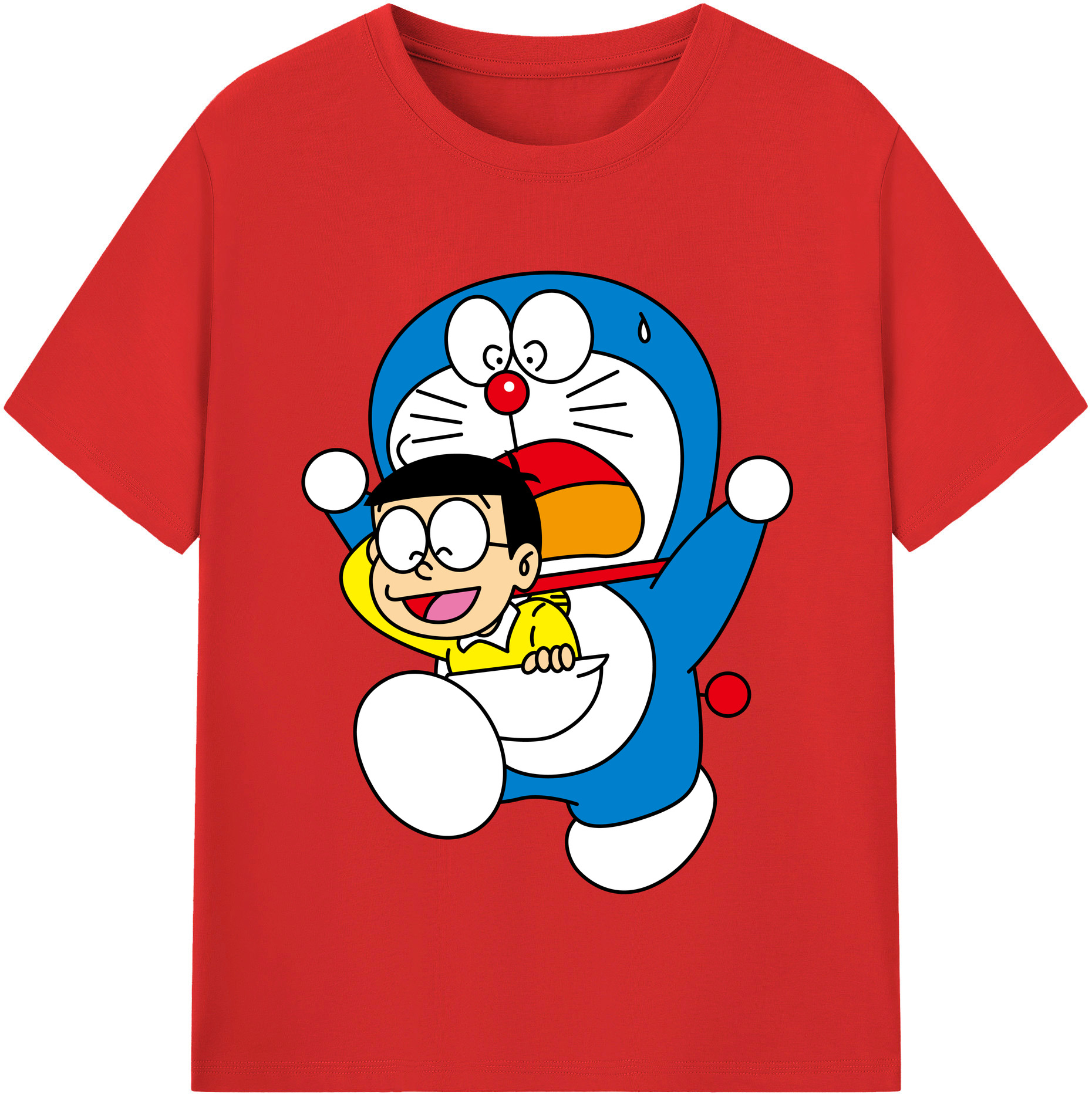 （画像用） ドラえもん Doraemon レディースカジュアルプリントTシャツ（綿100％）